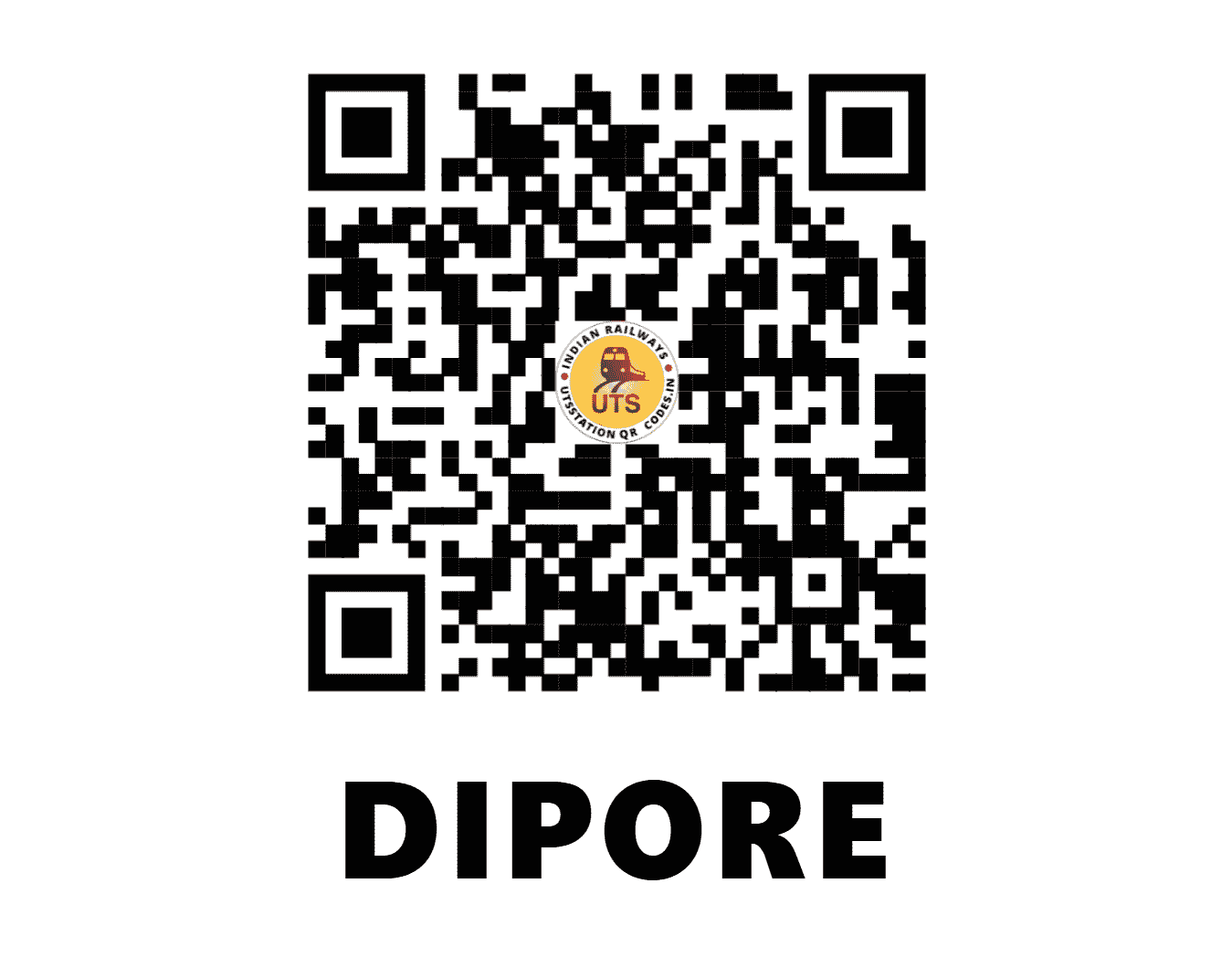 UTS QR Code for DIPORE - DIP - CR (MAHARASHTRA)