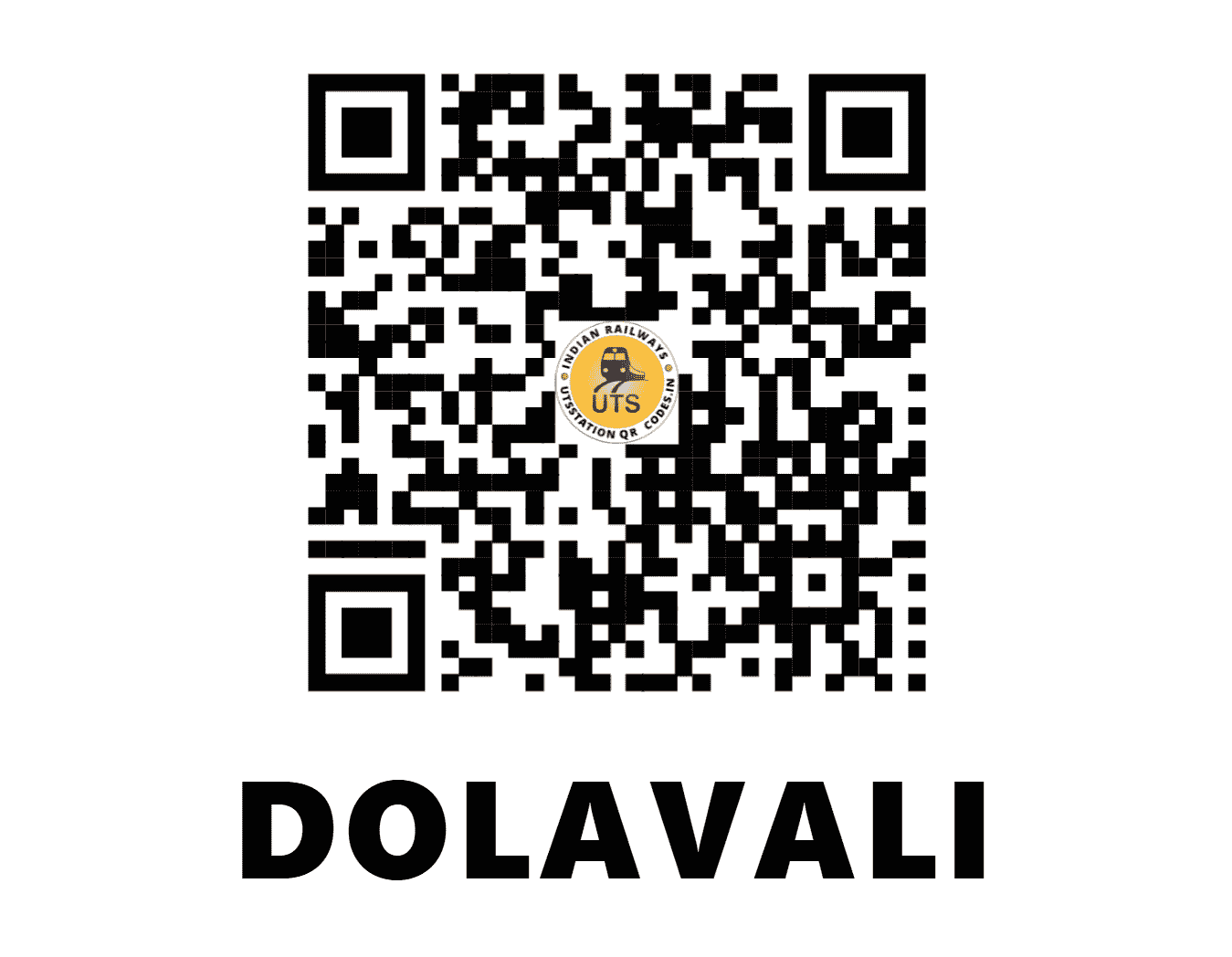 UTS QR Code for DOLAVALI - DLV - CR (MAHARASHTRA)