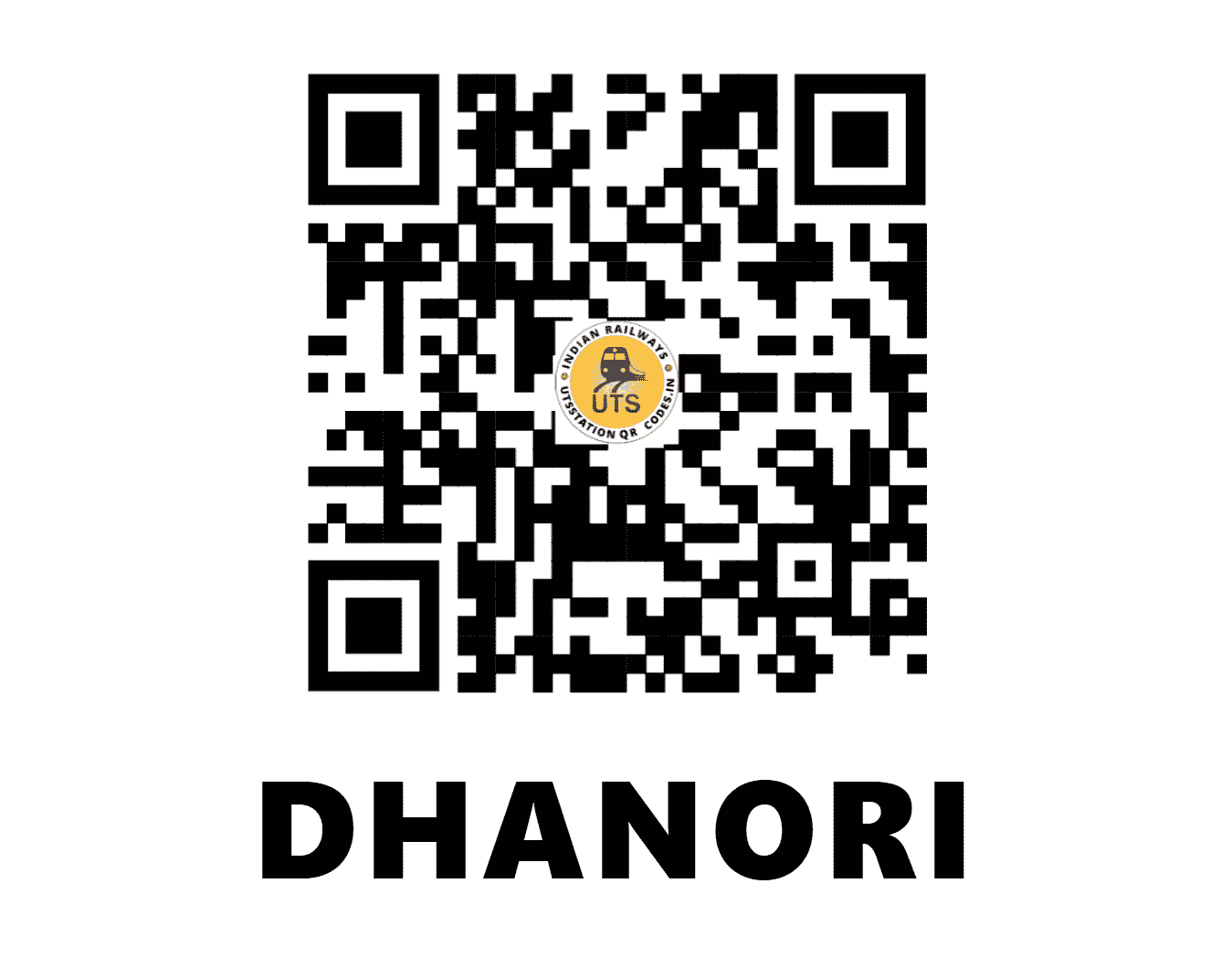 UTS QR Code for DHANORI - DNZ - CR (MAHARASHTRA)