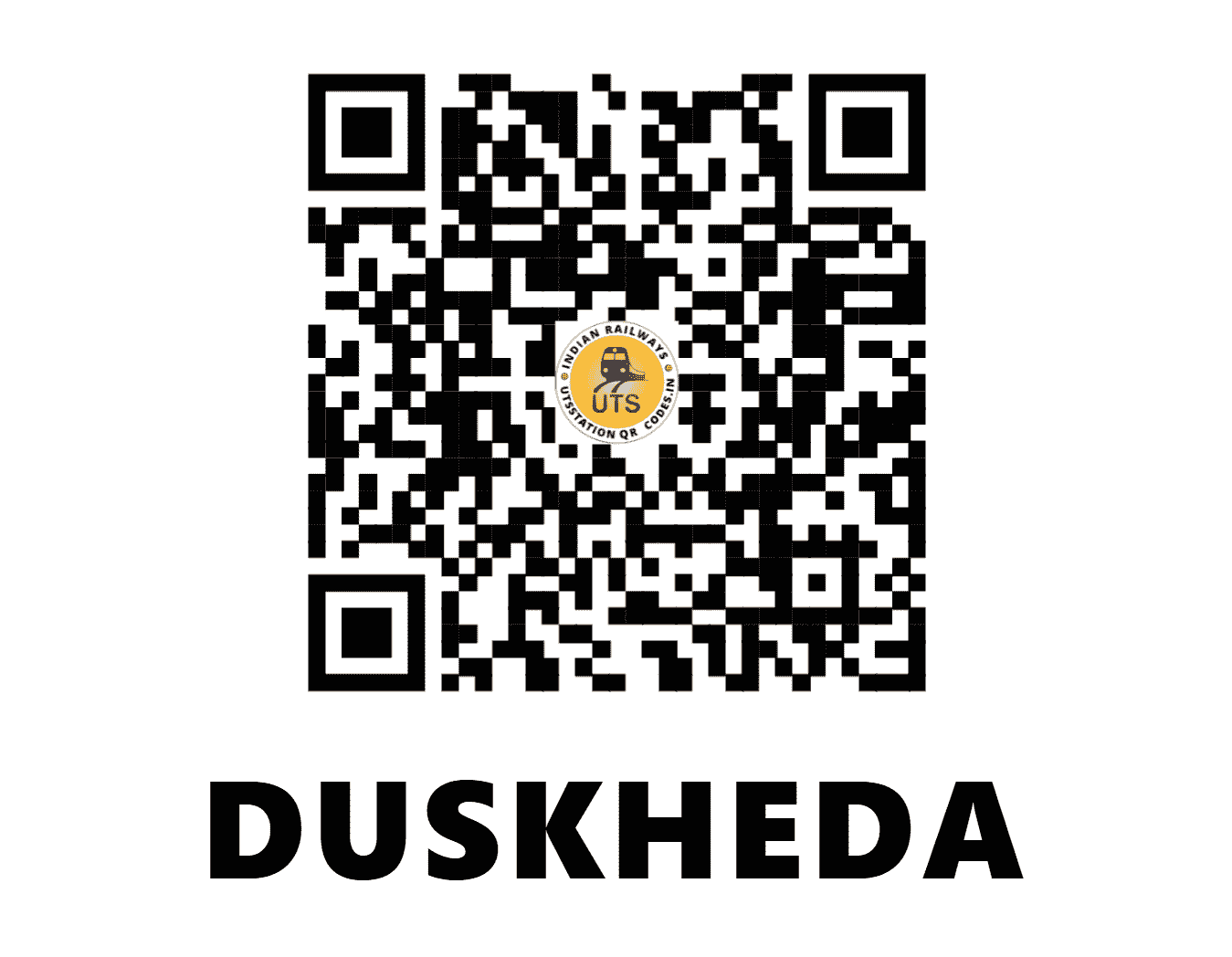 UTS QR Code for DUSKHEDA - DSK - CR (MAHARASHTRA)