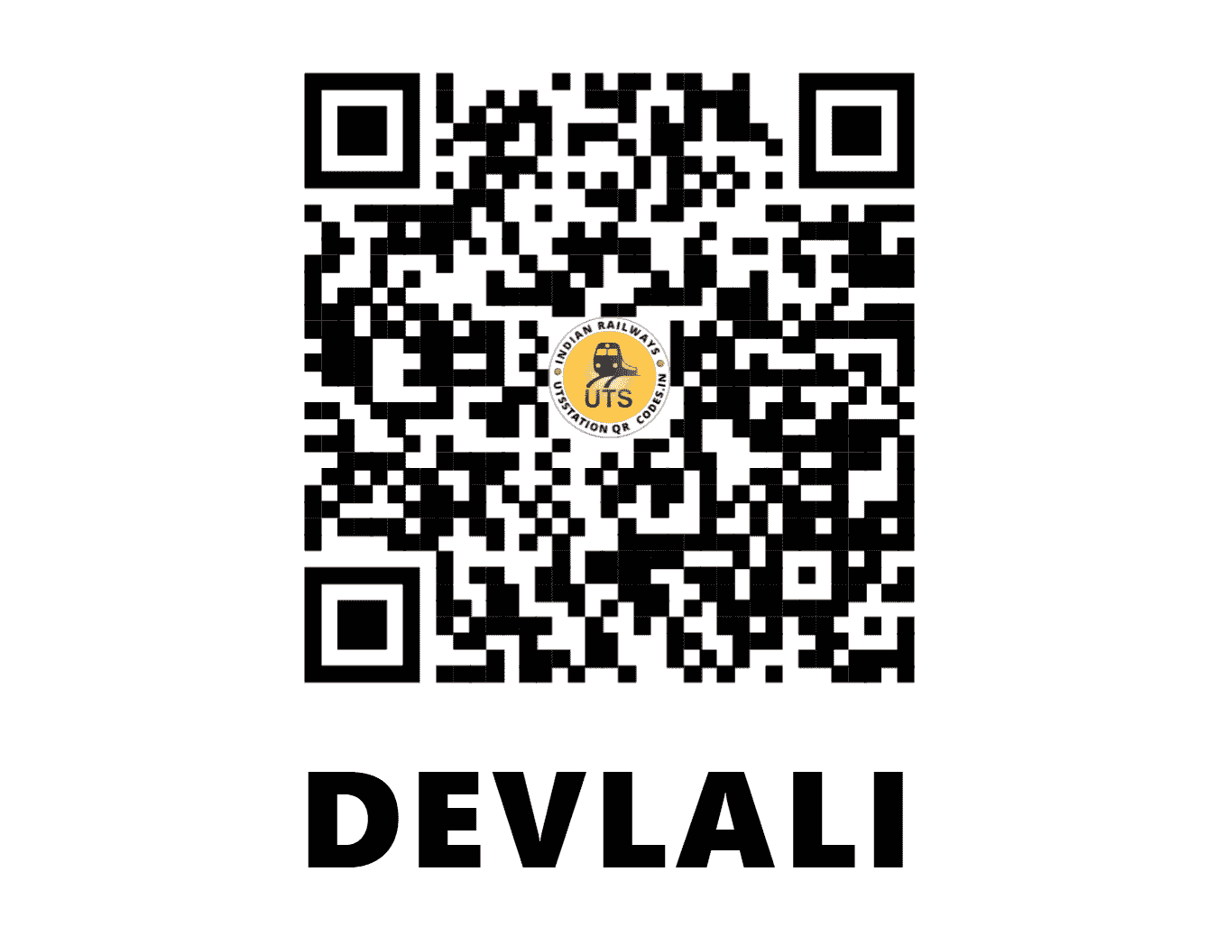 UTS QR Code for DEVLALI - DVL - CR (MAHARASHTRA)
