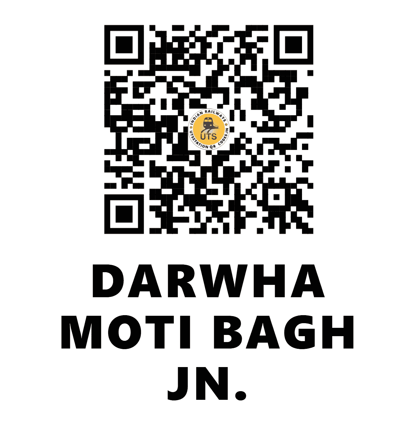 UTS QR Code for DARWHA MOTI BAGH JN. - DWM - CR (MAHARASHTRA)