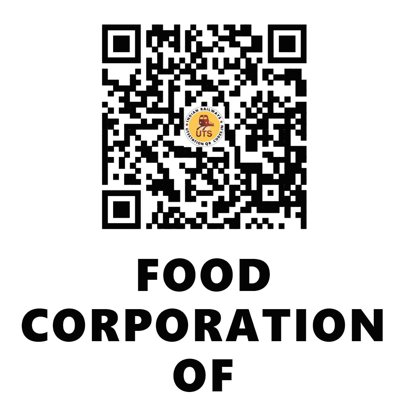 UTS QR Code for FOOD CORPORATION OF - FNSG - CR (MAHARASHTRA)