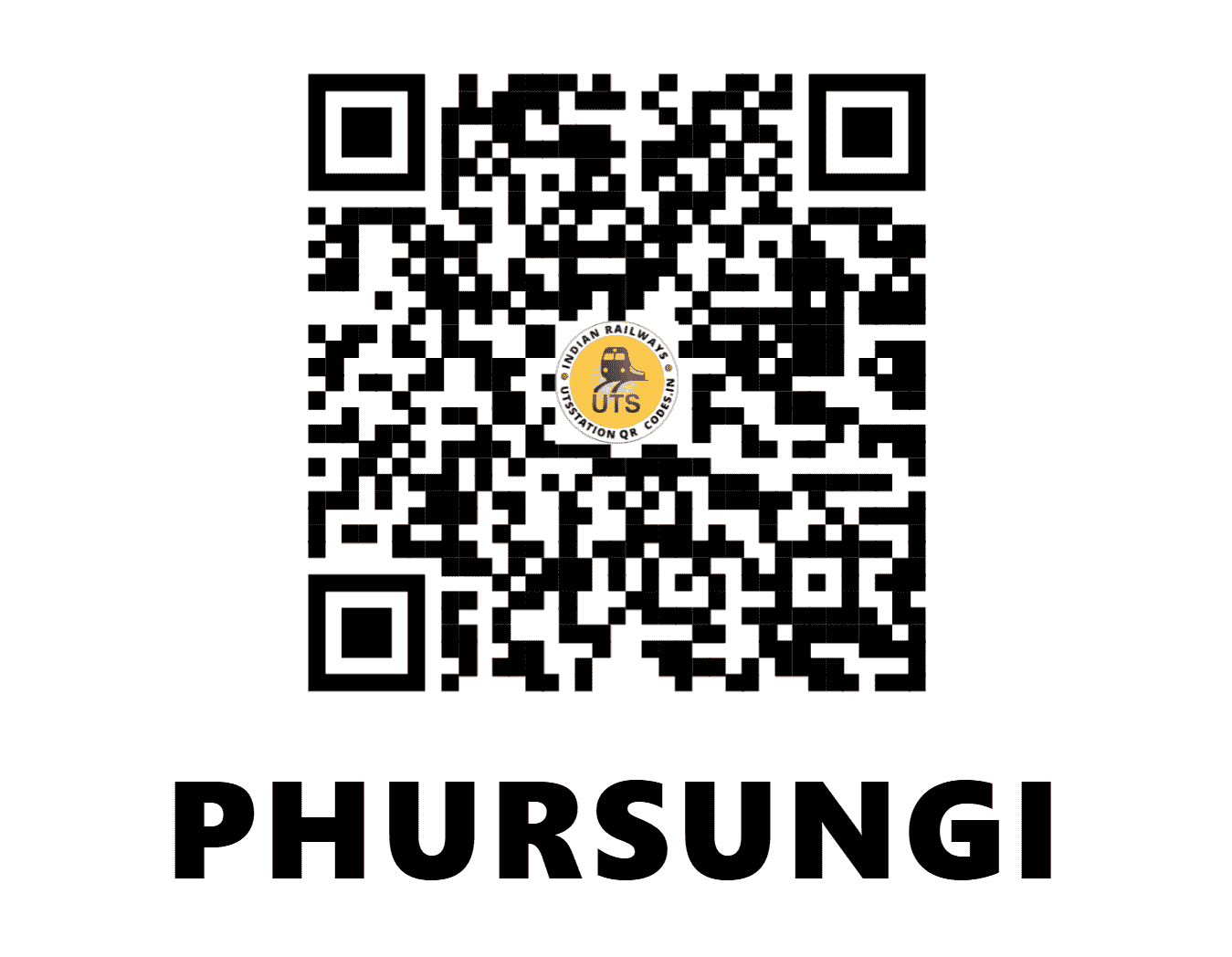 UTS QR Code for PHURSUNGI - FSG - CR (MAHARASHTRA)