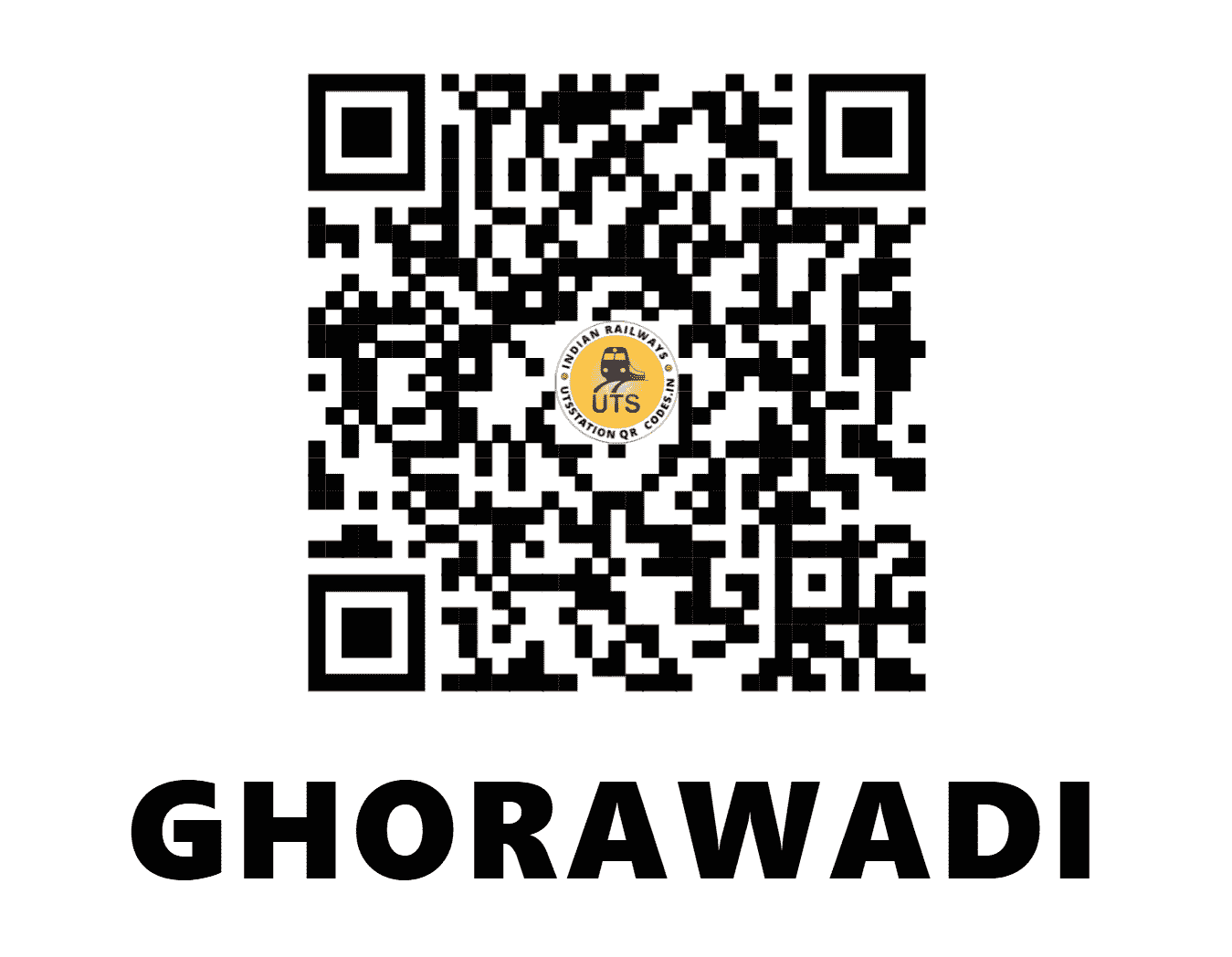 UTS QR Code for GHORAWADI - GRWD - CR (MAHARASHTRA)