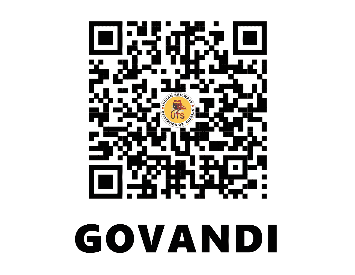 UTS QR Code for GOVANDI - GV - CR (MAHARASHTRA)
