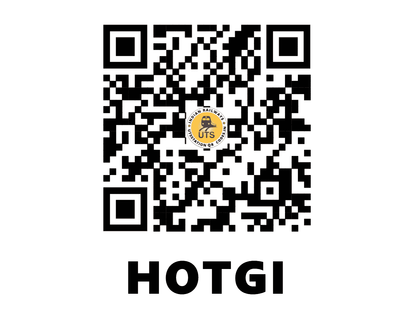 UTS QR Code for HOTGI - HG - CR (MAHARASHTRA)