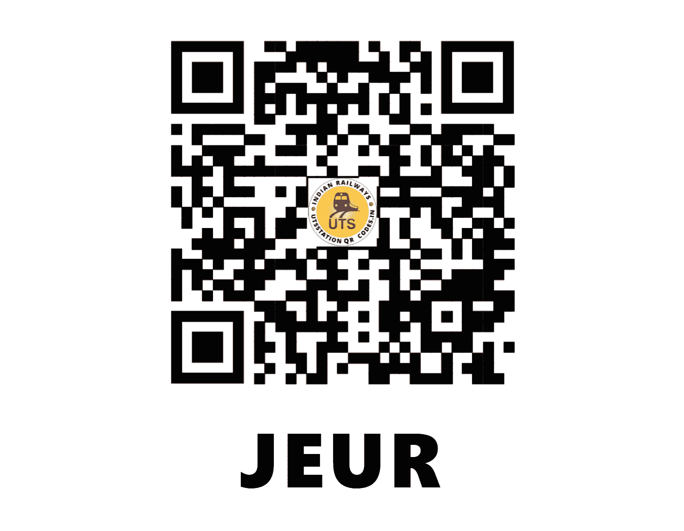 UTS QR Code for JEUR - JEUR - CR (MAHARASHTRA)