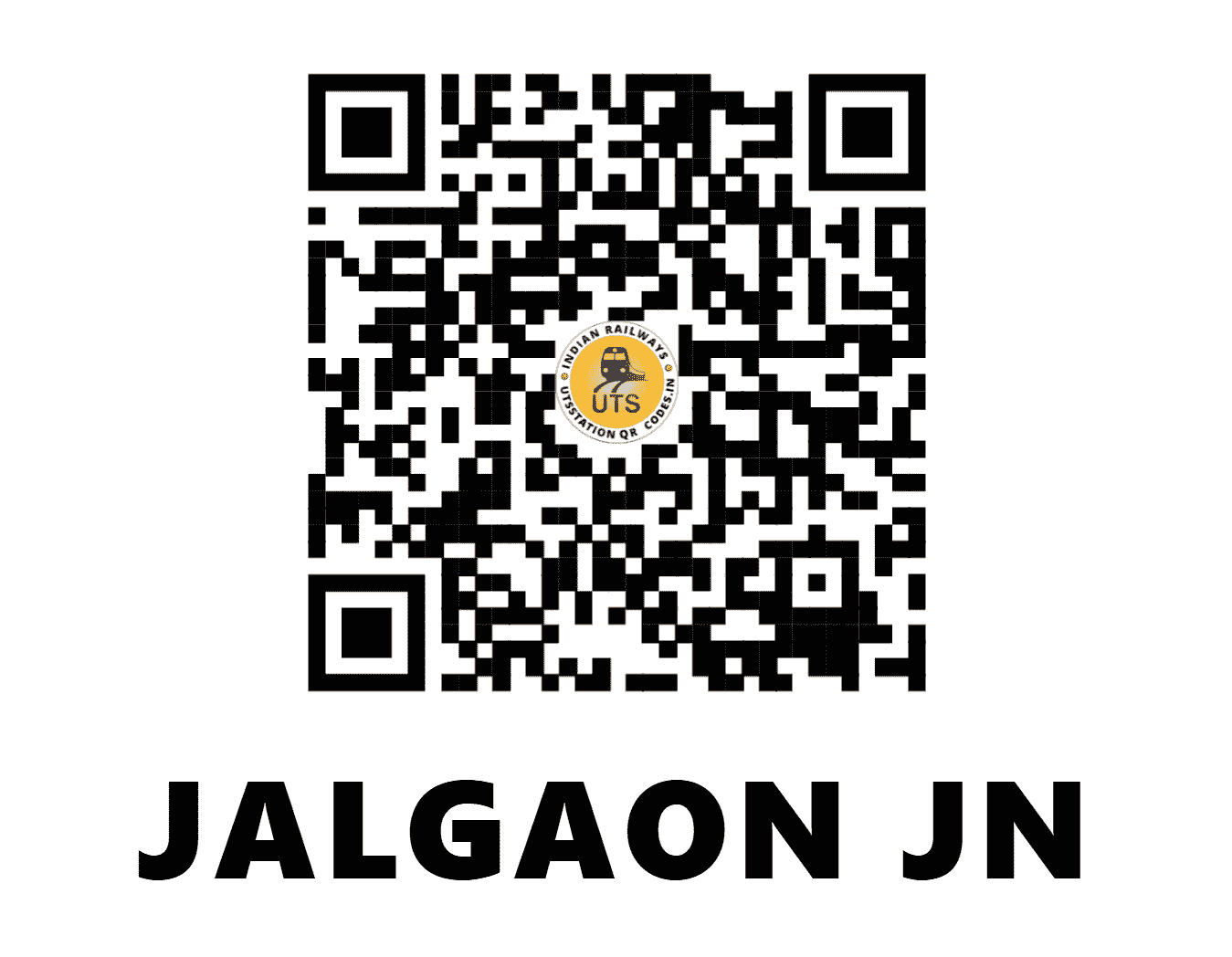 UTS QR Code for JALGAON JN - JL - CR (MAHARASHTRA)