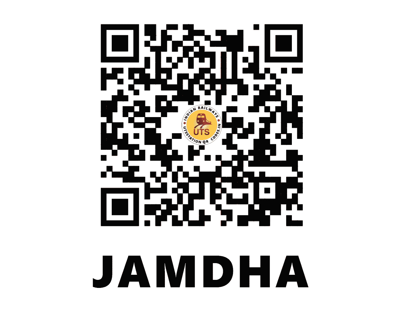 UTS QR Code for JAMDHA - JMD - CR (MAHARASHTRA)