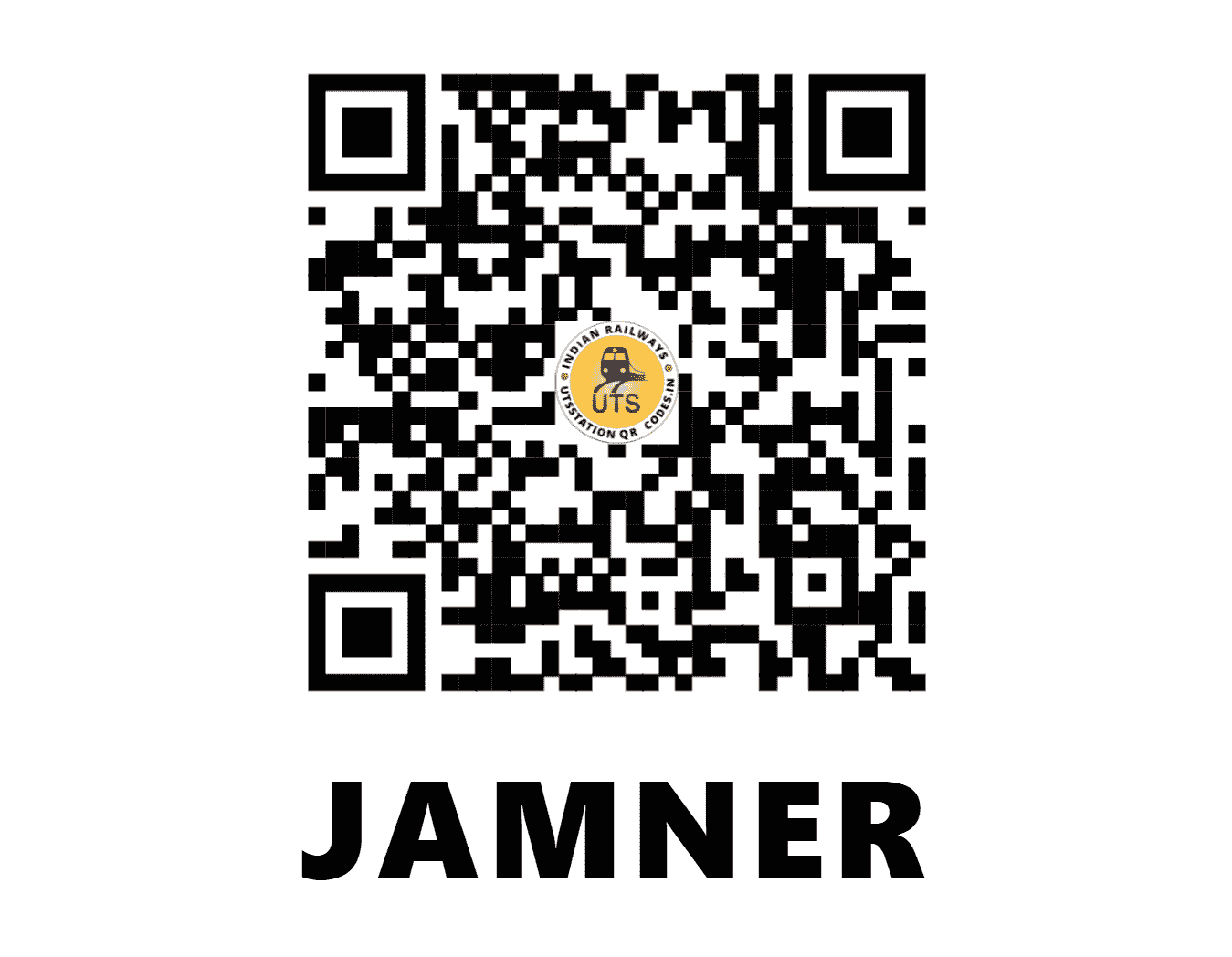 UTS QR Code for JAMNER - JMNR - CR (MAHARASHTRA)