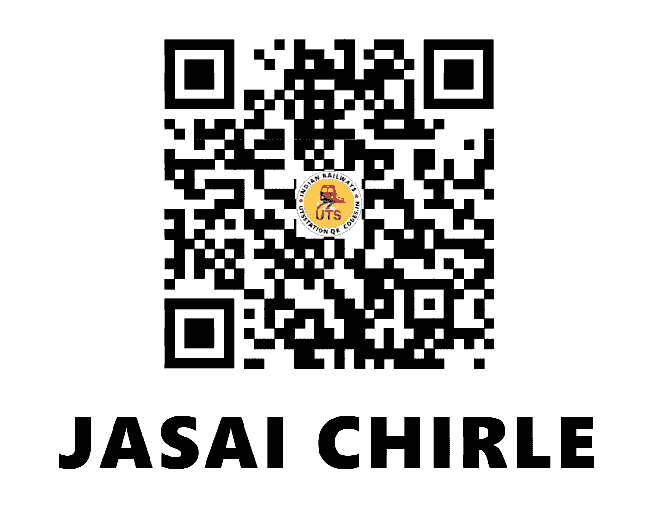 UTS QR Code for JASAI CHIRLE - JSLE - CR (MAHARASHTRA)
