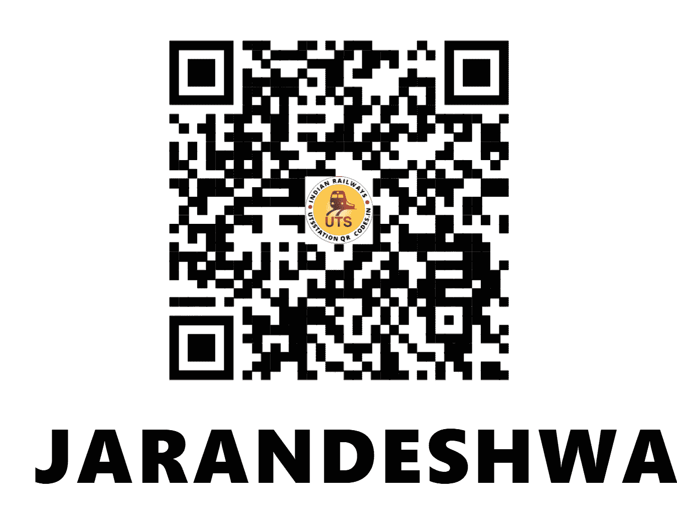 UTS QR Code for JARANDESHWAR - JSV - CR (MAHARASHTRA)