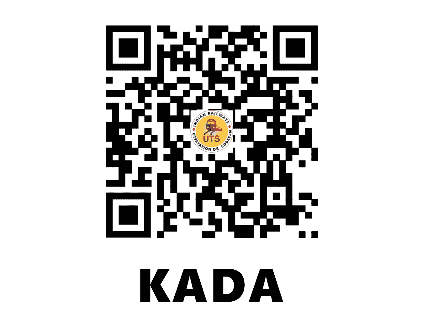 UTS QR Code for KADA - KDAA - CR (MAHARASHTRA)