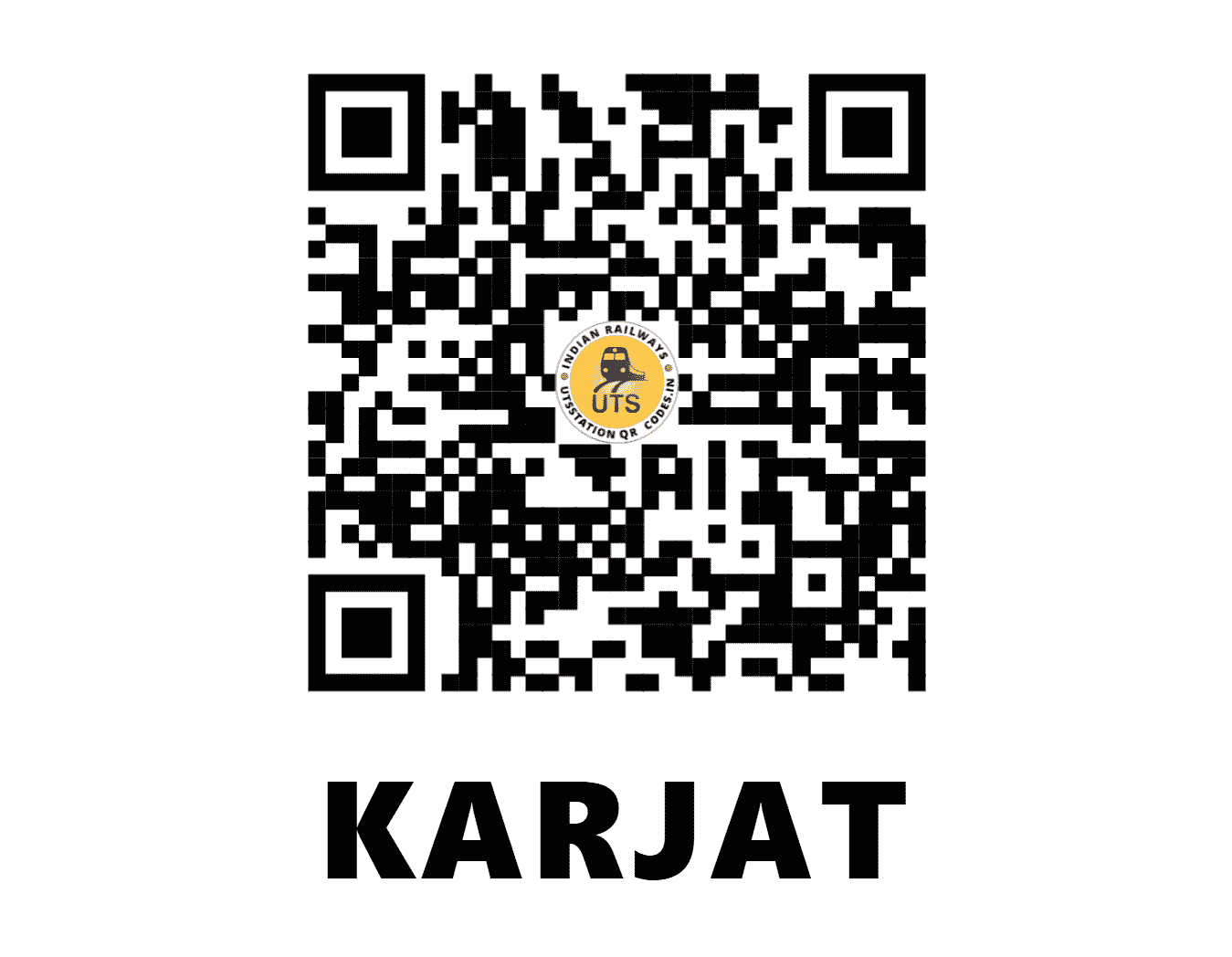 UTS QR Code for KARJAT - KJT - CR (MAHARASHTRA)