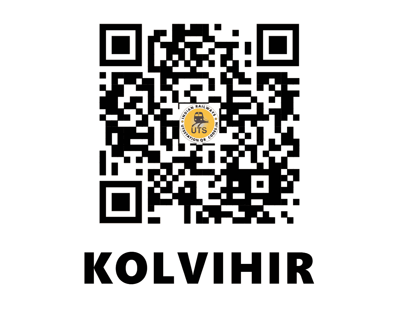 UTS QR Code for KOLVIHIR - KLAT - CR (MAHARASHTRA)