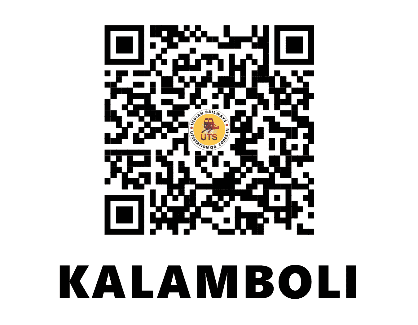 UTS QR Code for KALAMBOLI - KLMC - CR (MAHARASHTRA)