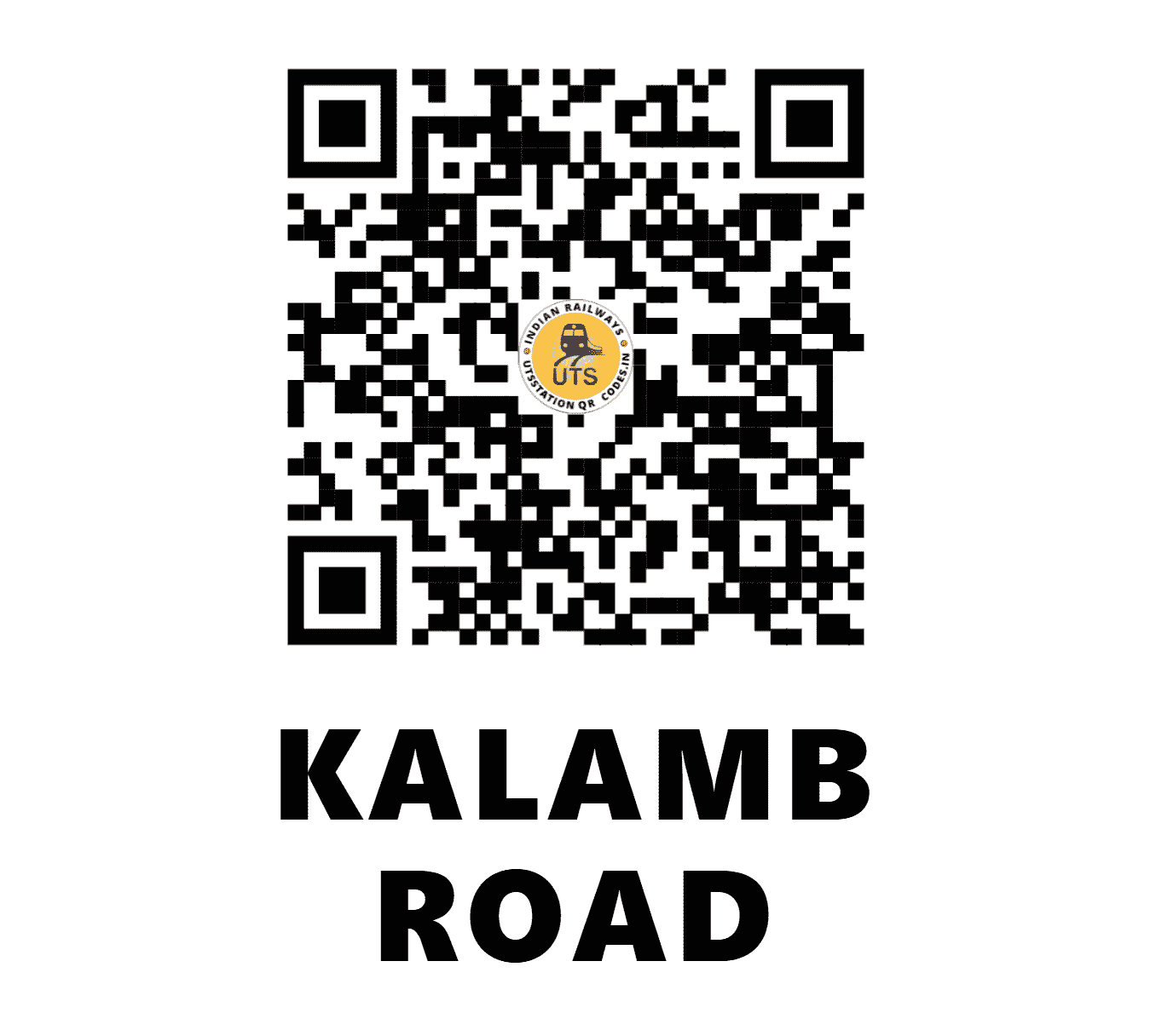 UTS QR Code for KALAMB ROAD - KMRD - CR (MAHARASHTRA)