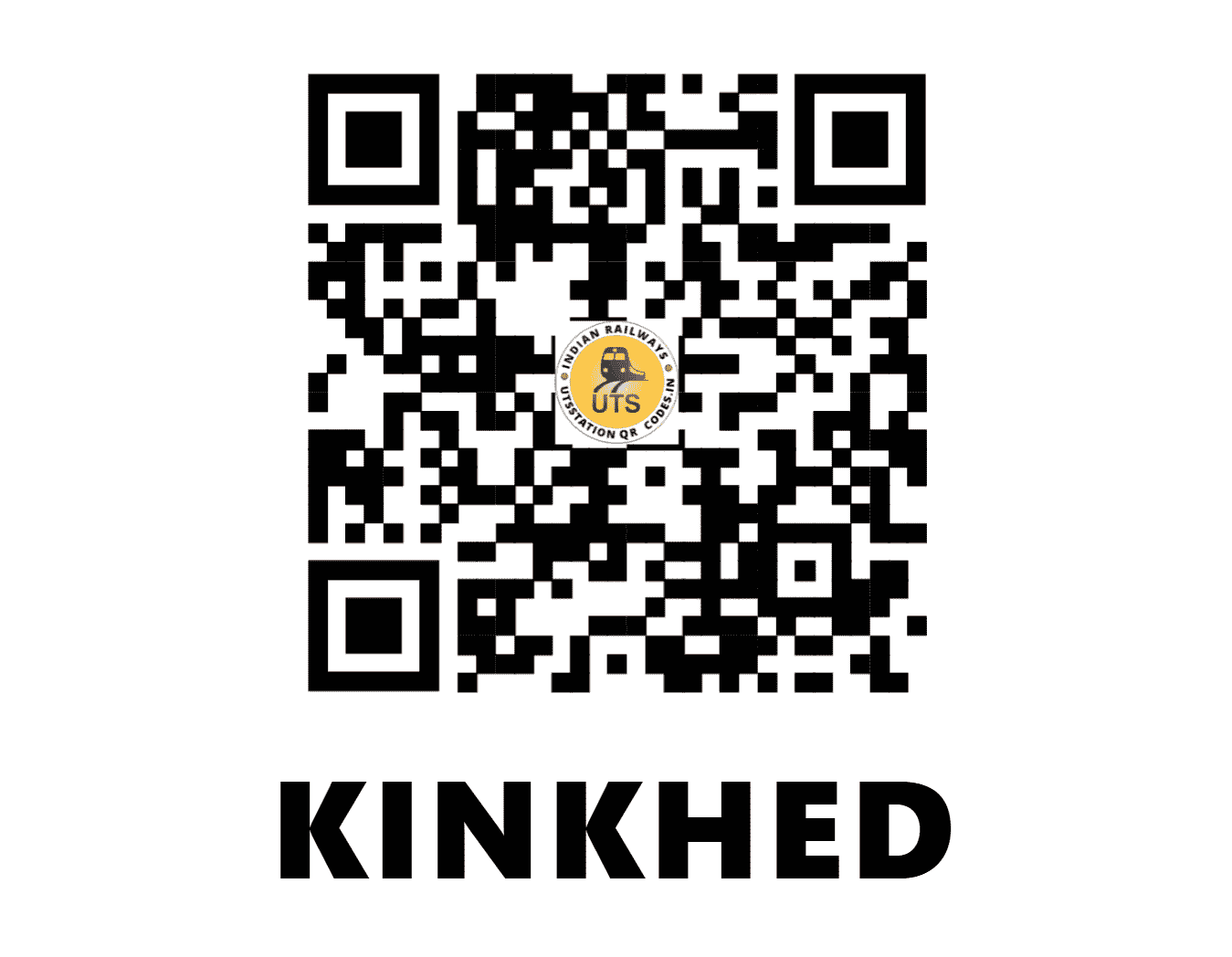 UTS QR Code for KINKHED - KQV - CR (MAHARASHTRA)