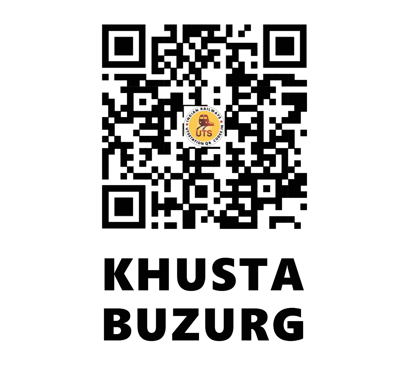 UTS QR Code for KHUSTA BUZURG - KSBG - CR (MAHARASHTRA)