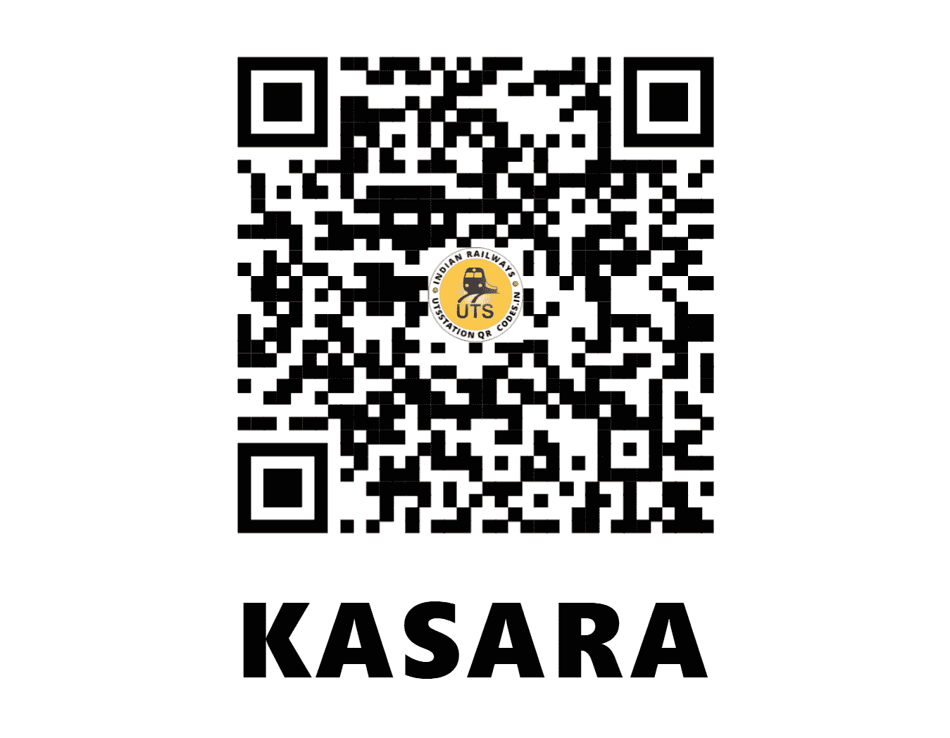 UTS QR Code for KASARA - KSRA - CR (MAHARASHTRA)