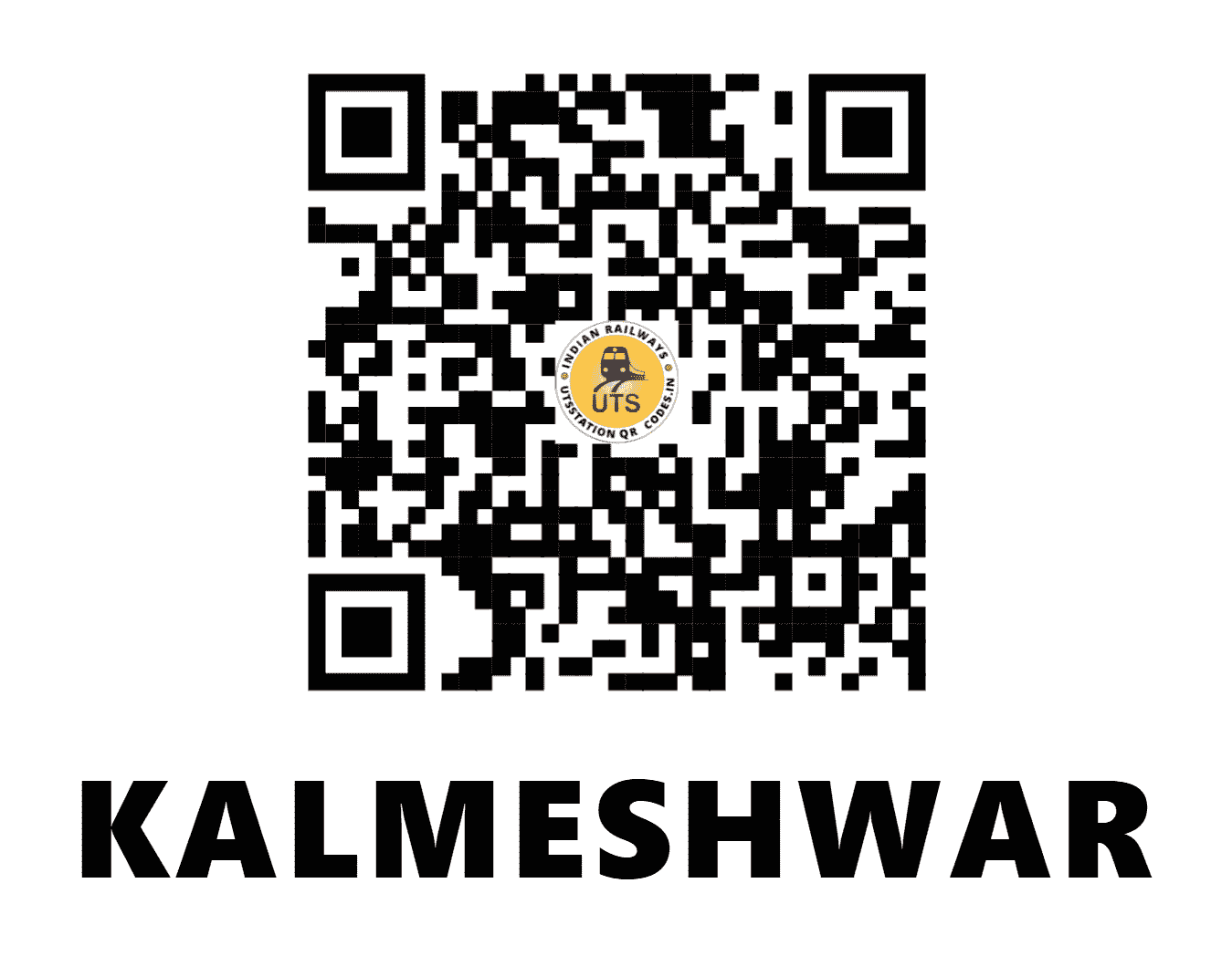 UTS QR Code for KALMESHWAR - KSWR - CR (MAHARASHTRA)