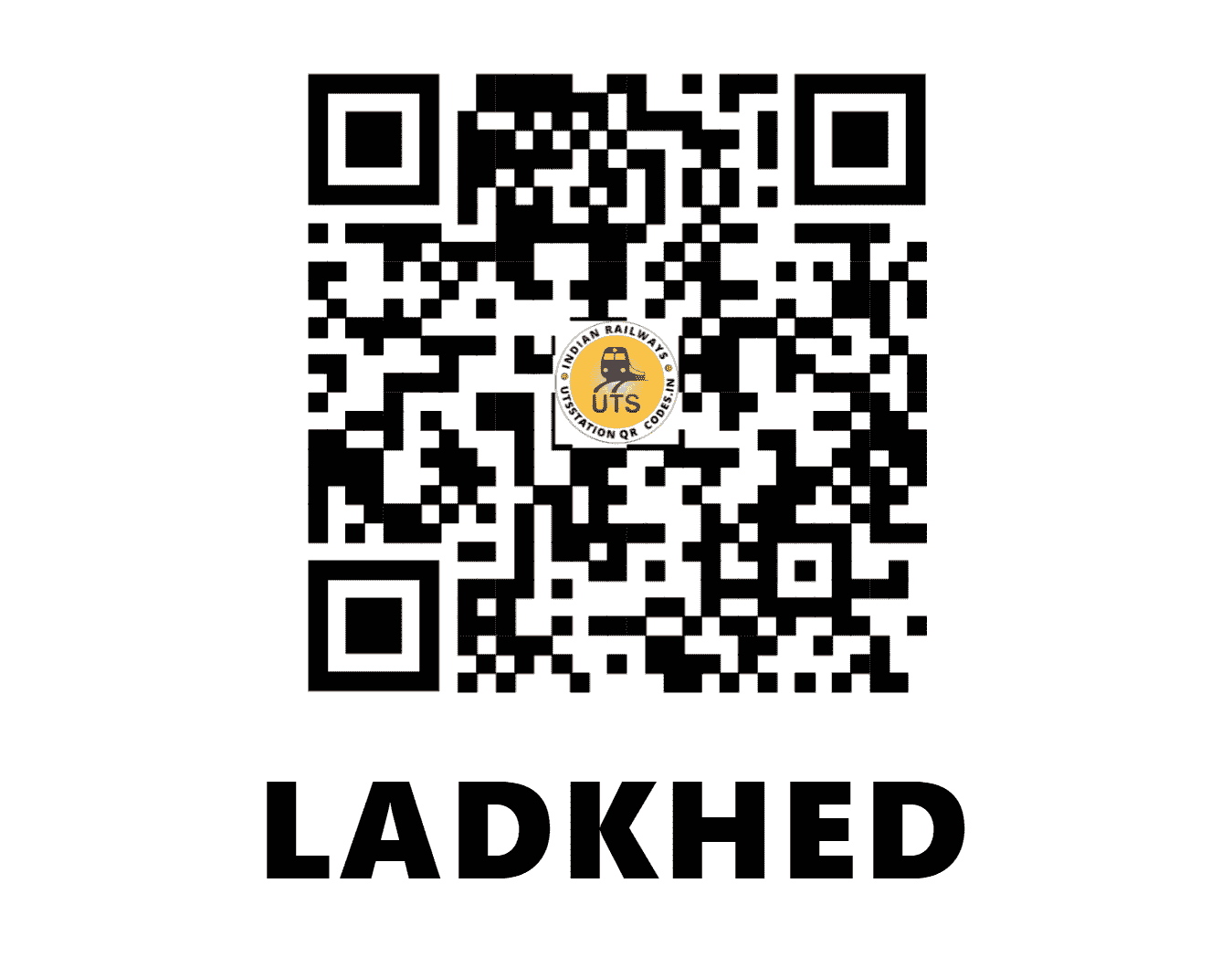 UTS QR Code for LADKHED - LDD - CR (MAHARASHTRA)