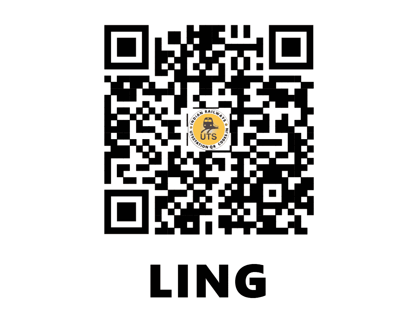UTS QR Code for LING - LING - CR (MAHARASHTRA)