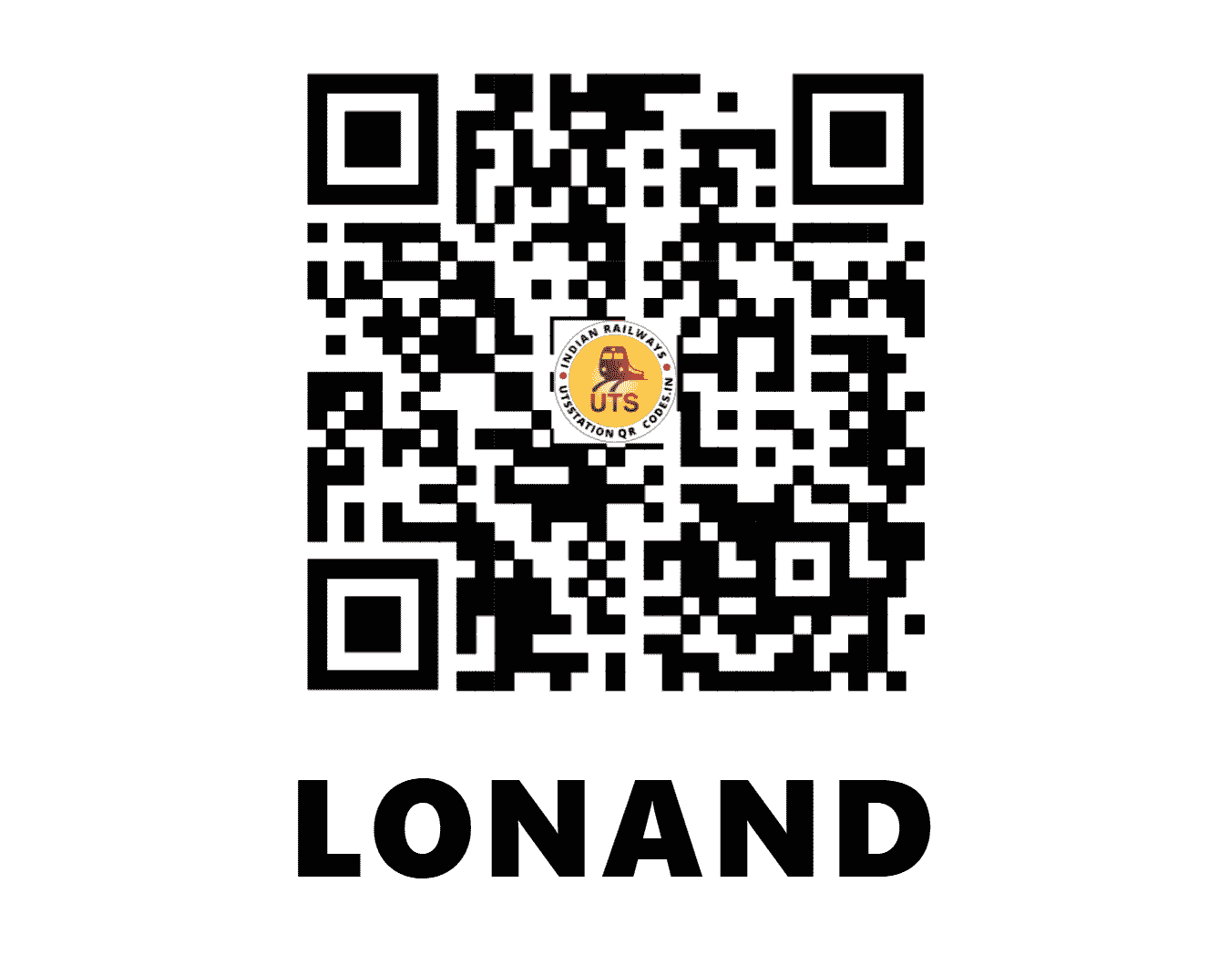 UTS QR Code for LONAND - LNN - CR (MAHARASHTRA)