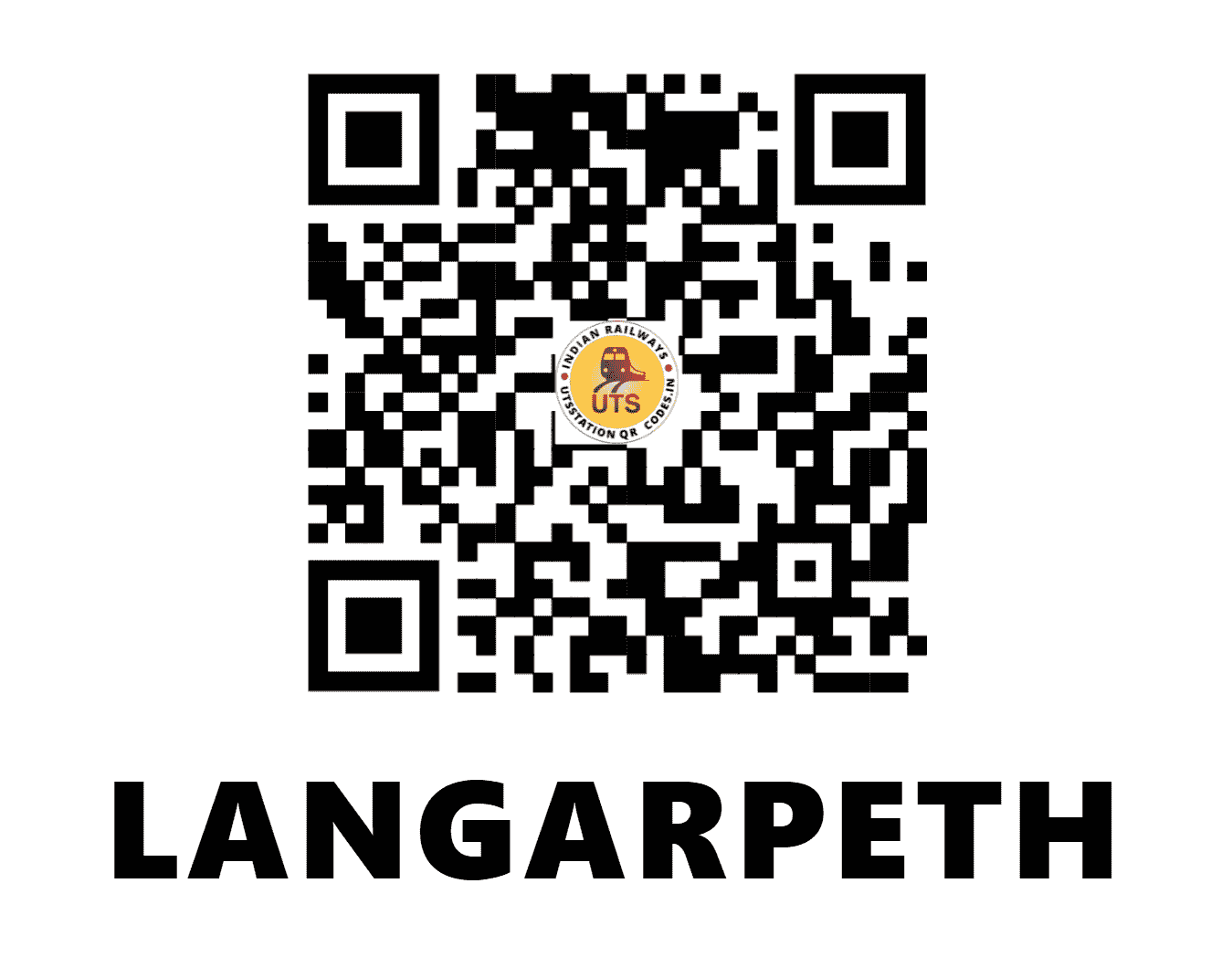 UTS QR Code for LANGARPETH - LNP - CR (MAHARASHTRA)