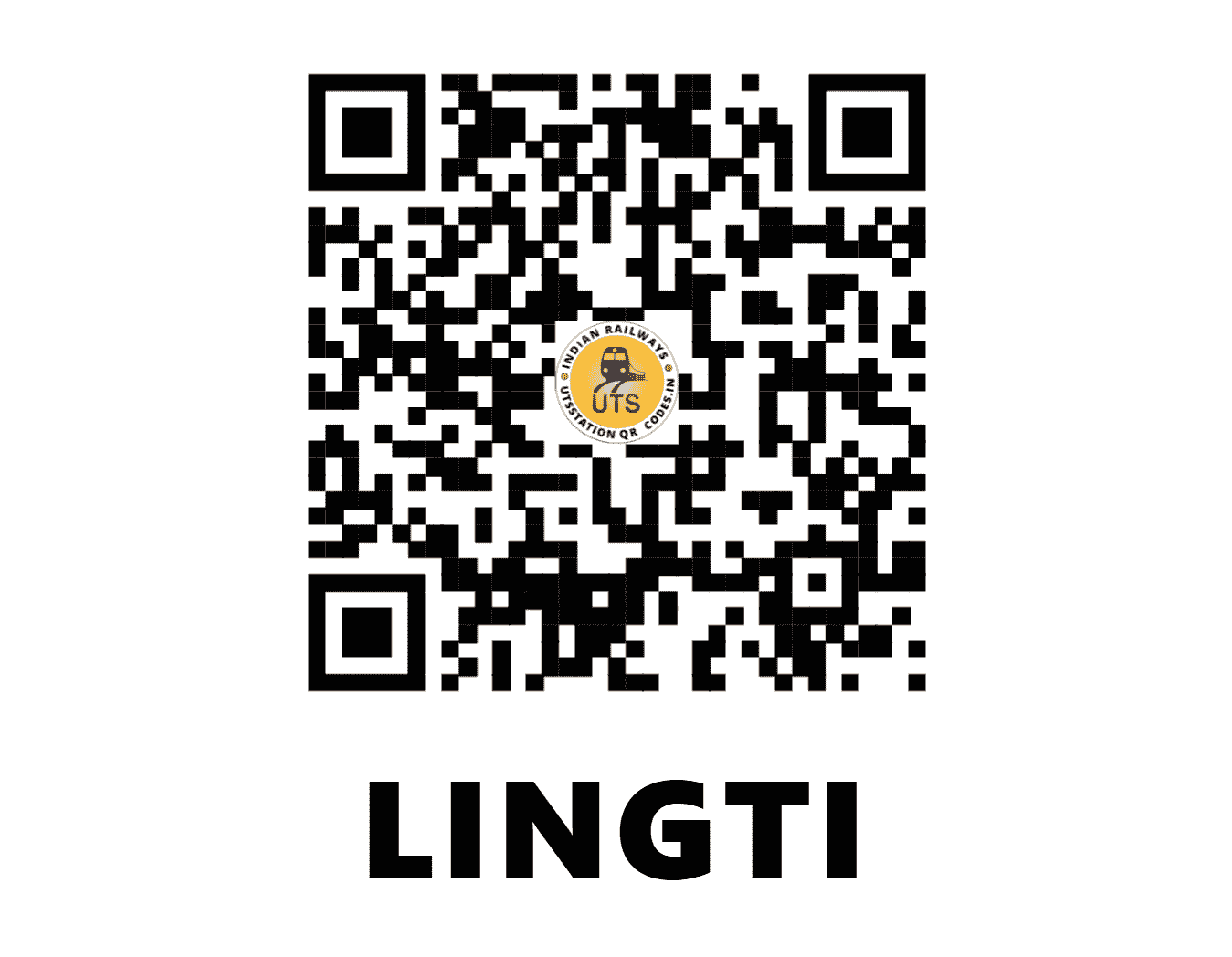 UTS QR Code for LINGTI - LNT - CR (MAHARASHTRA)