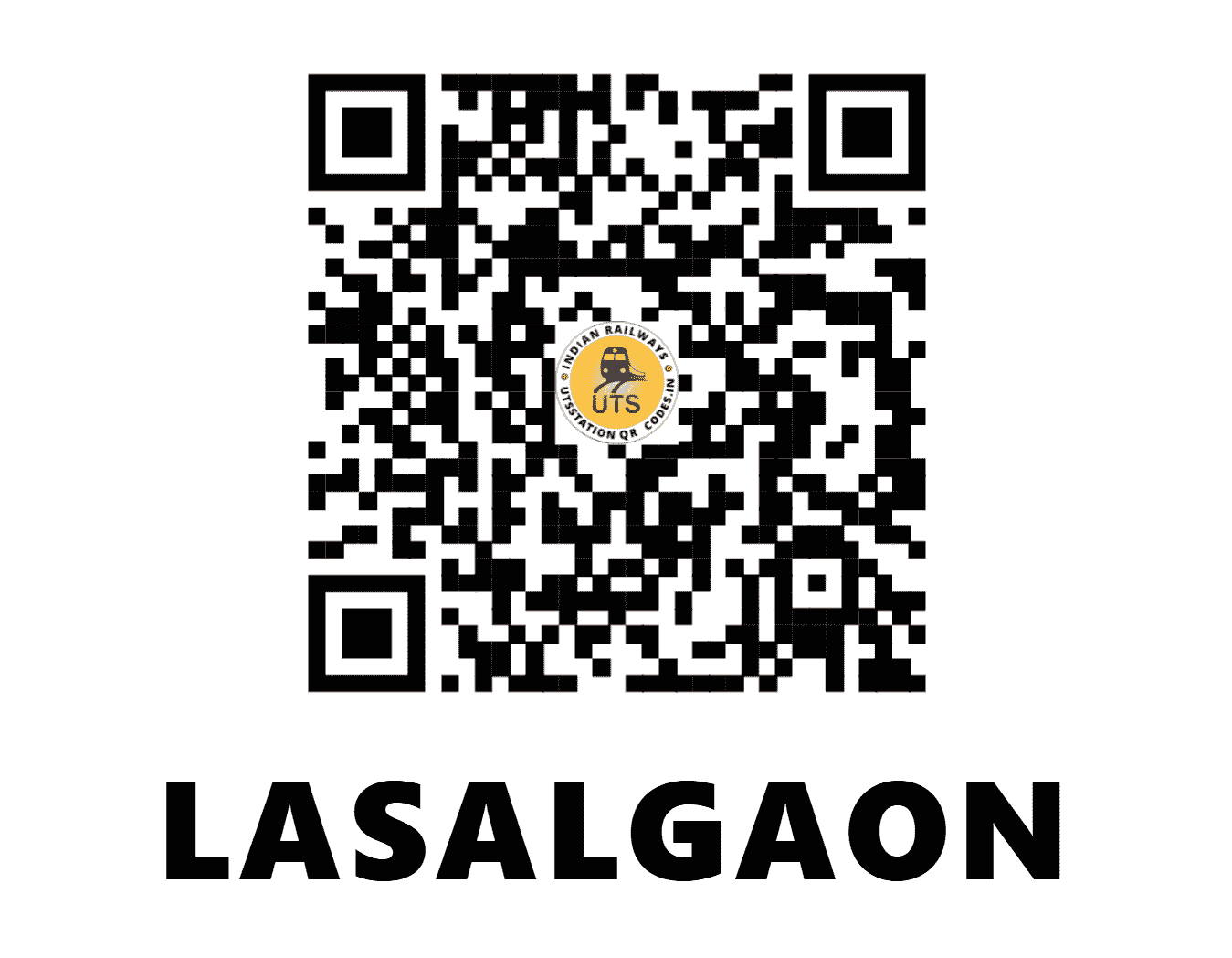 UTS QR Code for LASALGAON - LS - CR (MAHARASHTRA)