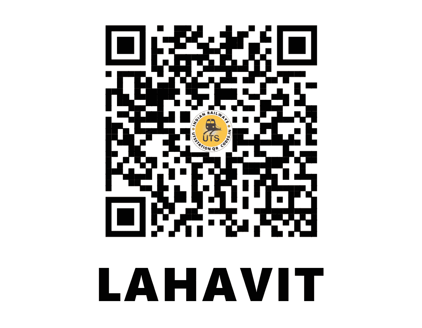 UTS QR Code for LAHAVIT - LT - CR (MAHARASHTRA)