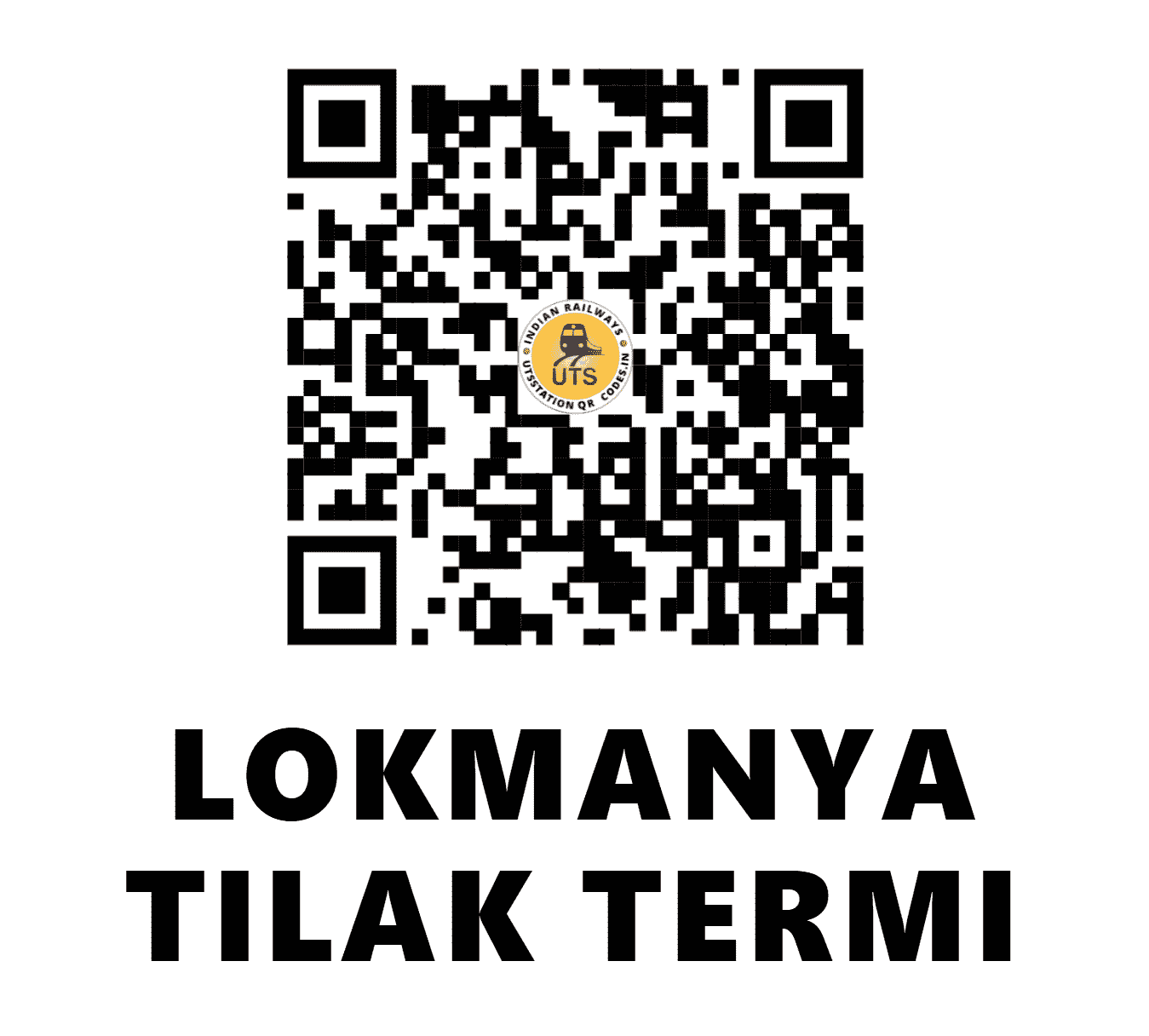 UTS QR Code for LOKMANYA TILAK TERMI - LTT - CR (MAHARASHTRA)