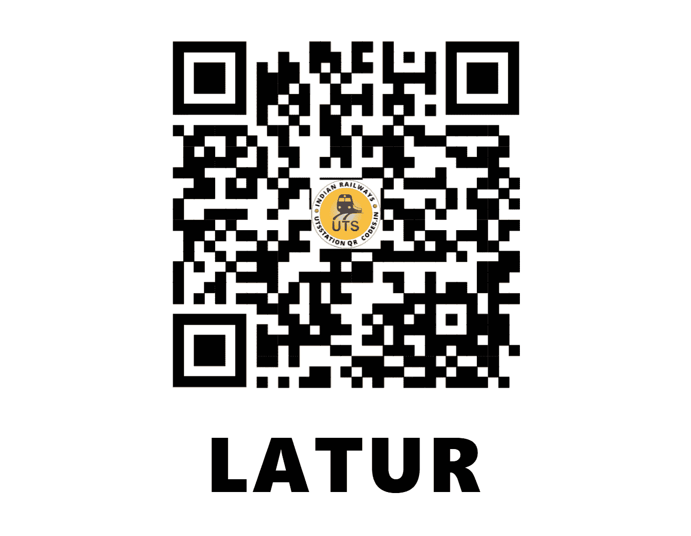 UTS QR Code for LATUR - LUR - CR (MAHARASHTRA)