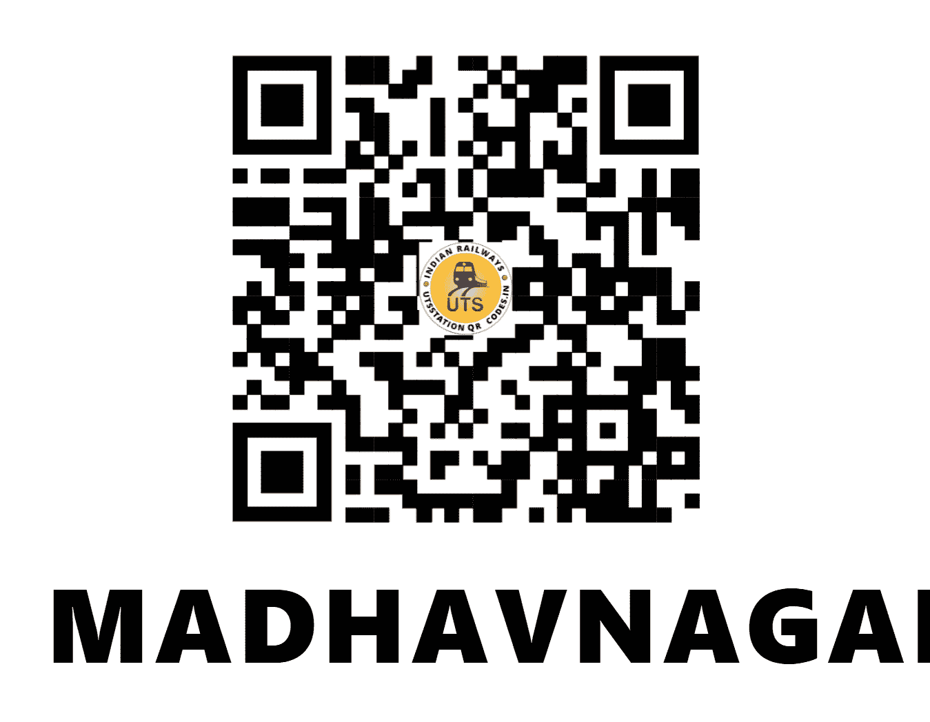 UTS QR Code for MADHAVNAGAR - MDVR - CR (MAHARASHTRA)