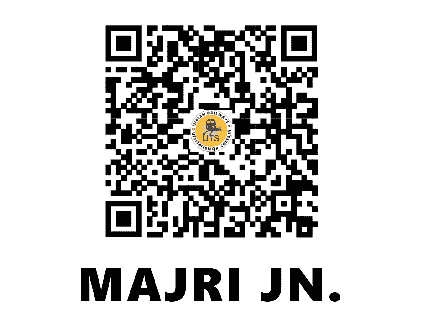 UTS QR Code for MAJRI JN. - MJRI - CR (MAHARASHTRA)