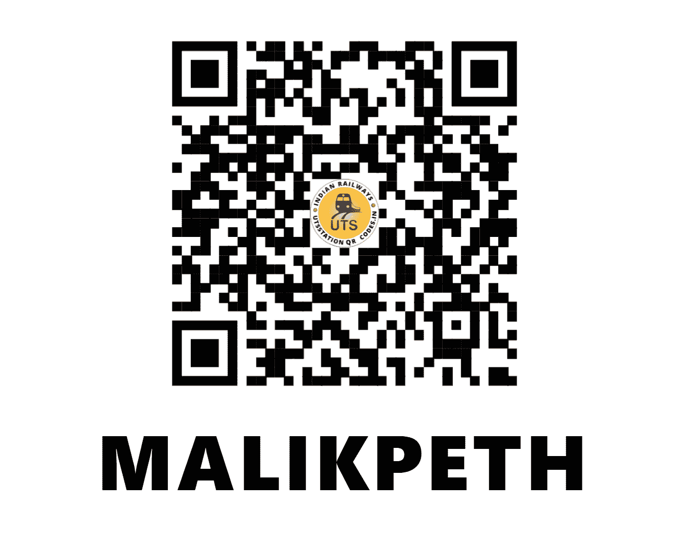 UTS QR Code for MALIKPETH - MKPT - CR (MAHARASHTRA)