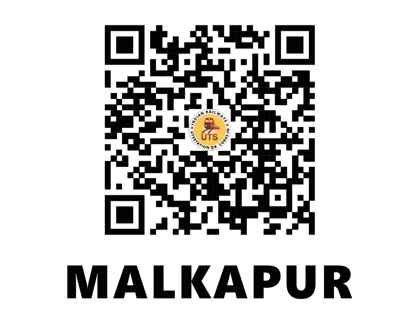 UTS QR Code for MALKAPUR - MKU - CR (MAHARASHTRA)