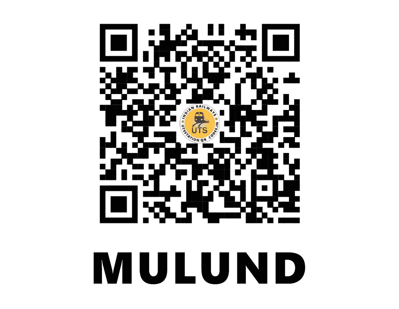 UTS QR Code for MULUND - MLND - CR (MAHARASHTRA)
