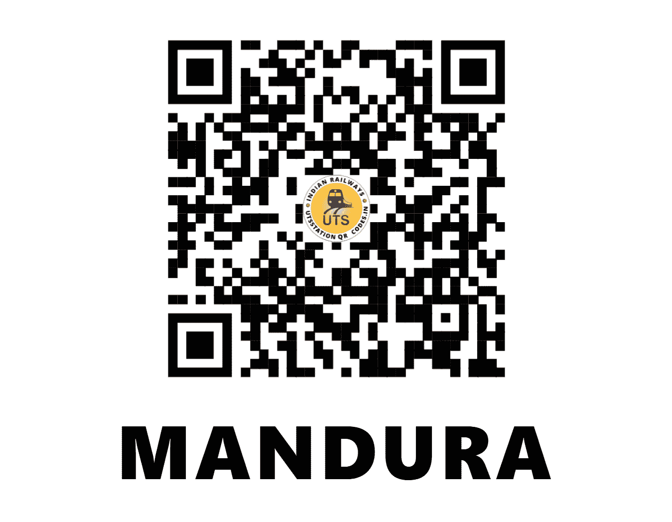 UTS QR Code for MANDURA - MNDA - CR (MAHARASHTRA)