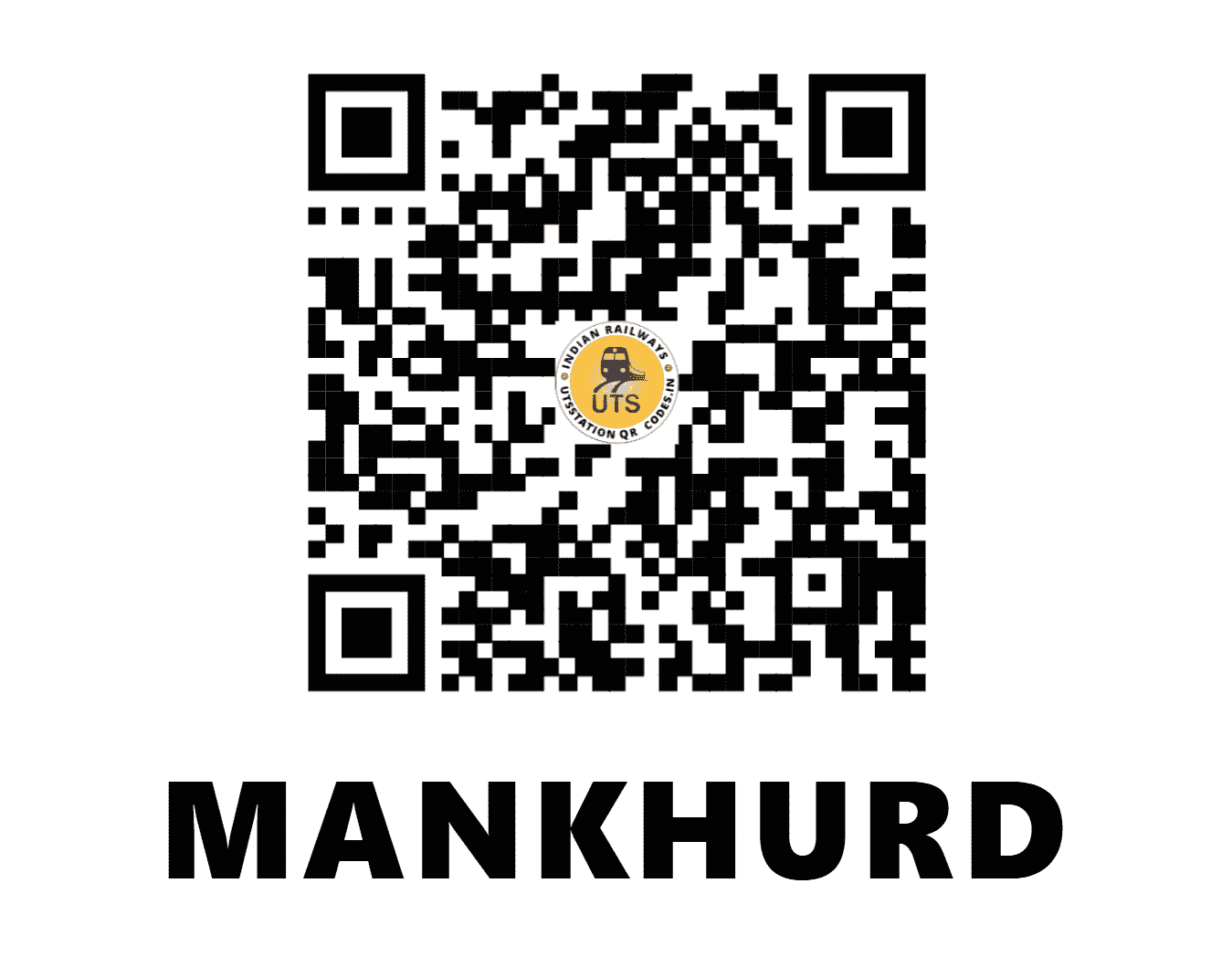 UTS QR Code for MANKHURD - MNKD - CR (MAHARASHTRA)