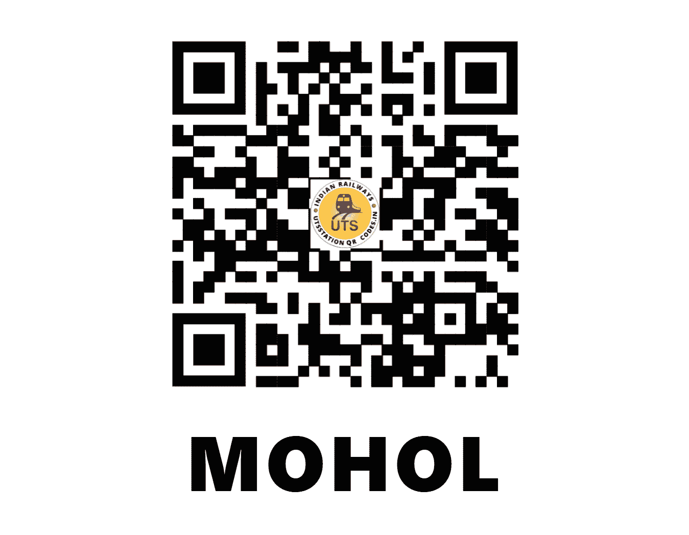 UTS QR Code for MOHOL - MO - CR (MAHARASHTRA)