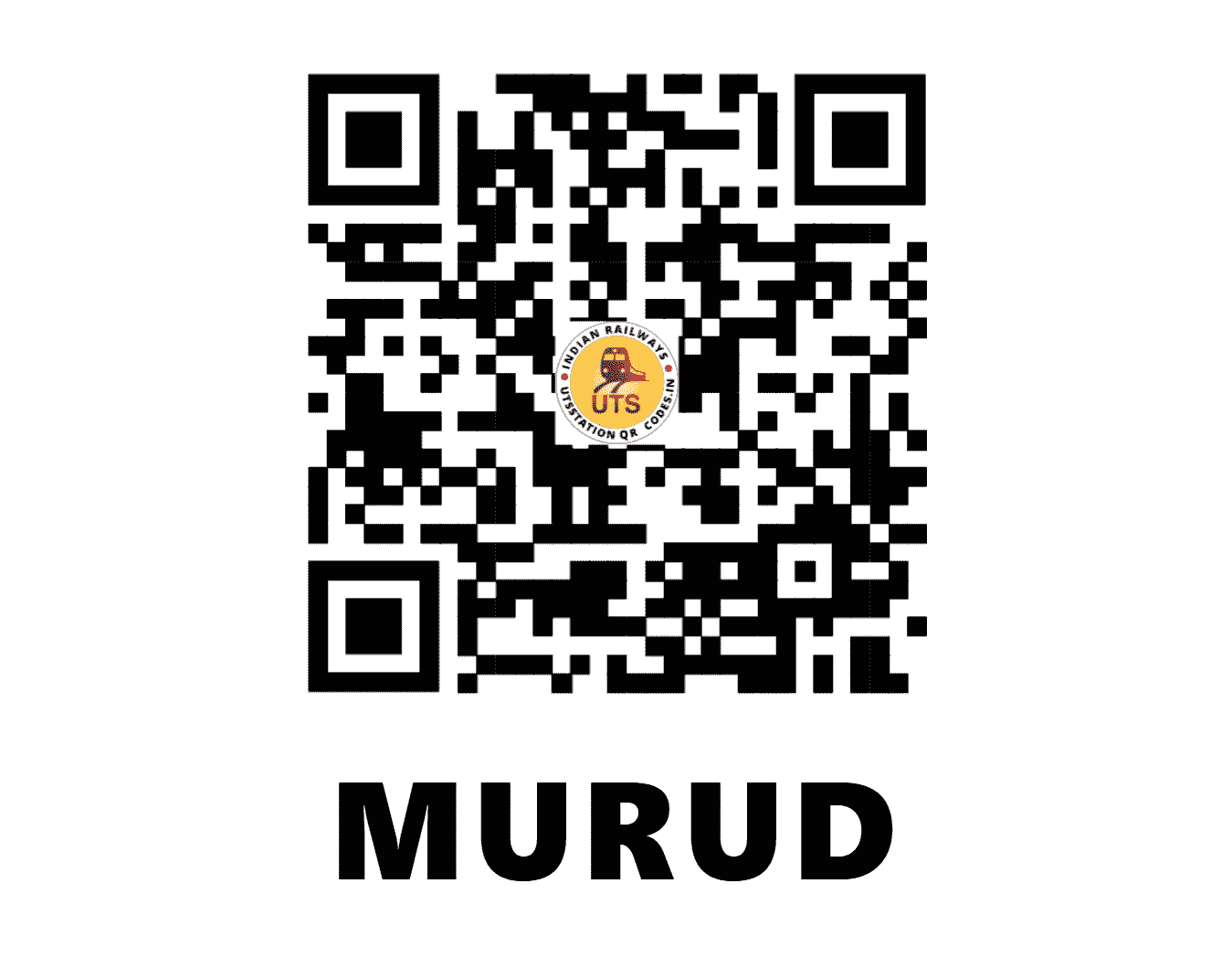 UTS QR Code for MURUD - MRX - CR (MAHARASHTRA)