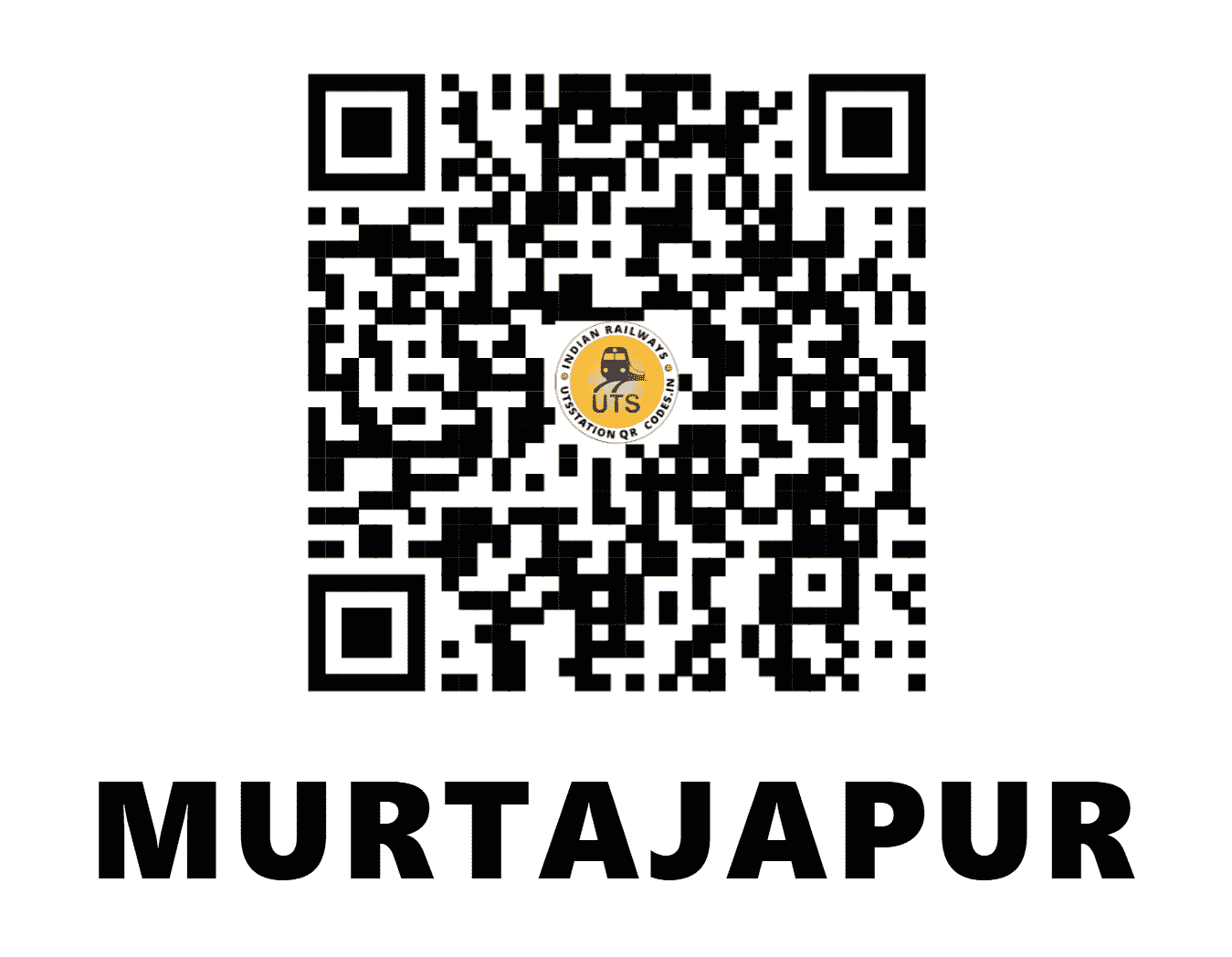 UTS QR Code for MURTAJAPUR - MZR - CR (MAHARASHTRA)