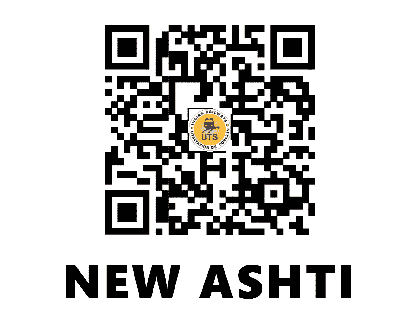 UTS QR Code for NEW ASHTI - NAHT - CR (MAHARASHTRA)