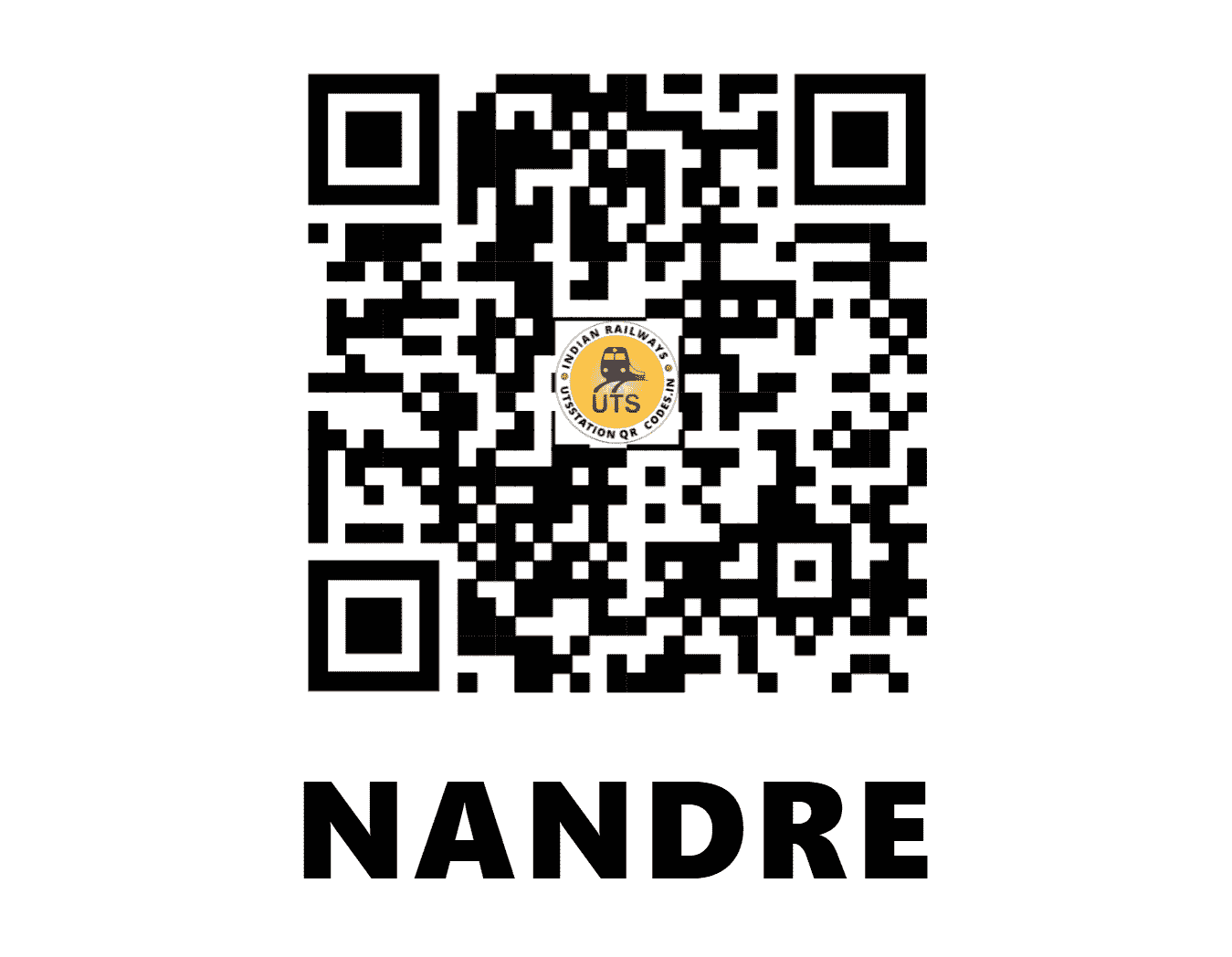 UTS QR Code for NANDRE - NDE - CR (MAHARASHTRA)