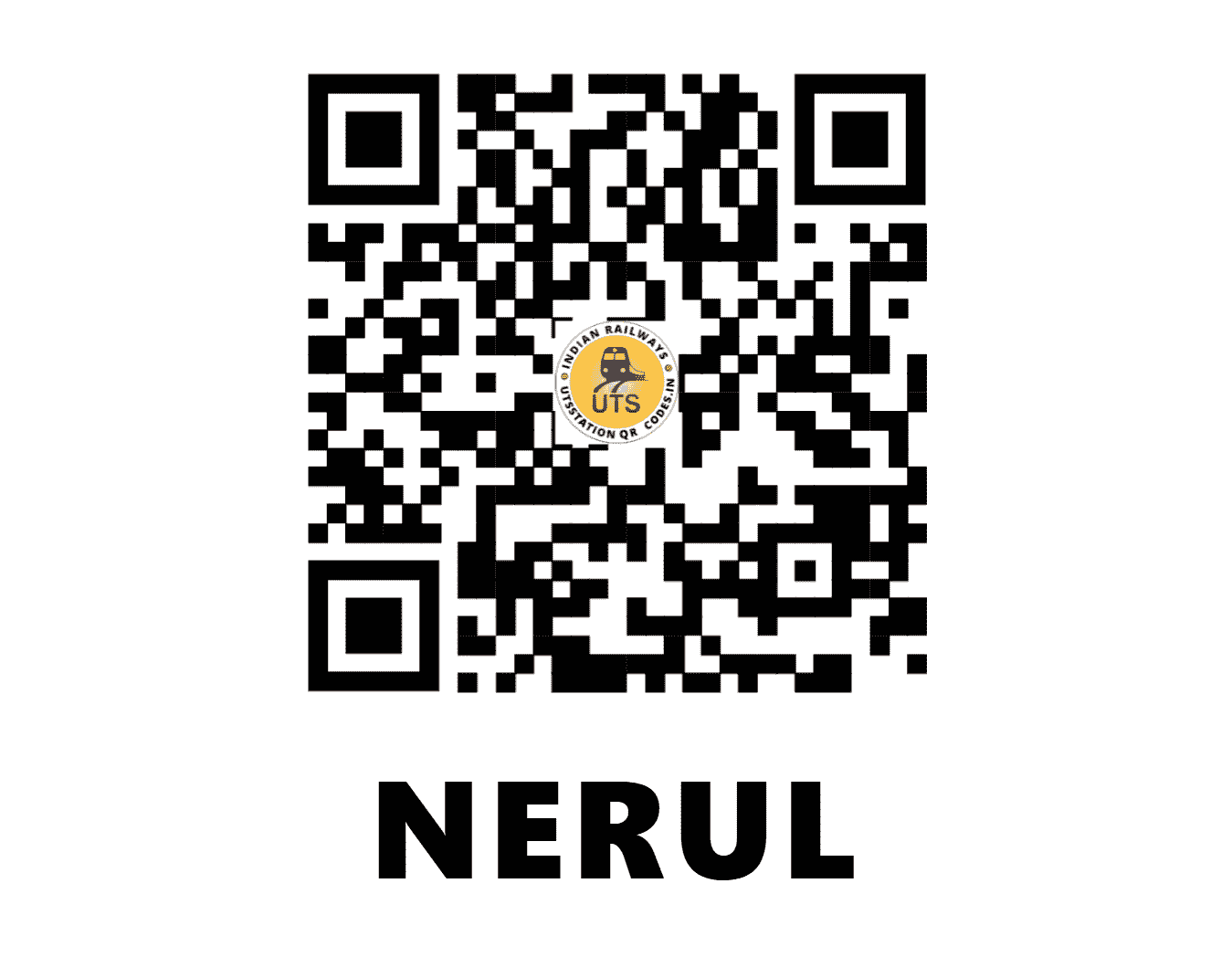 UTS QR Code for NERUL - NEU - CR (MAHARASHTRA)