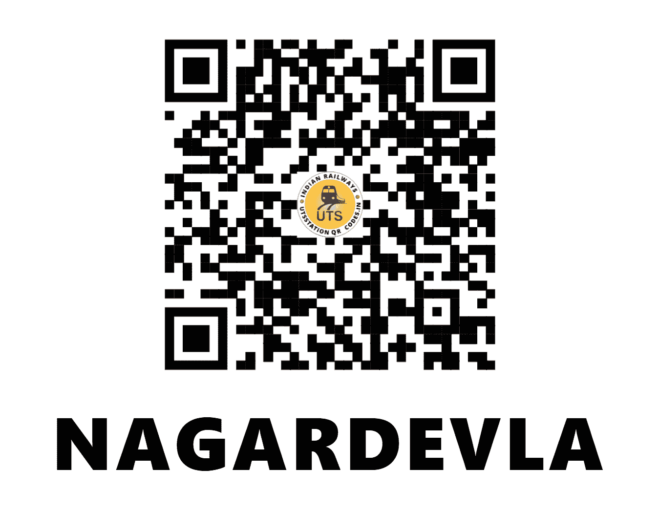 UTS QR Code for NAGARDEVLA - NGD - CR (MAHARASHTRA)
