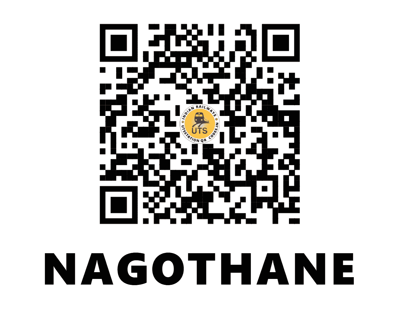 UTS QR Code for NAGOTHANE - NGTN - CR (MAHARASHTRA)